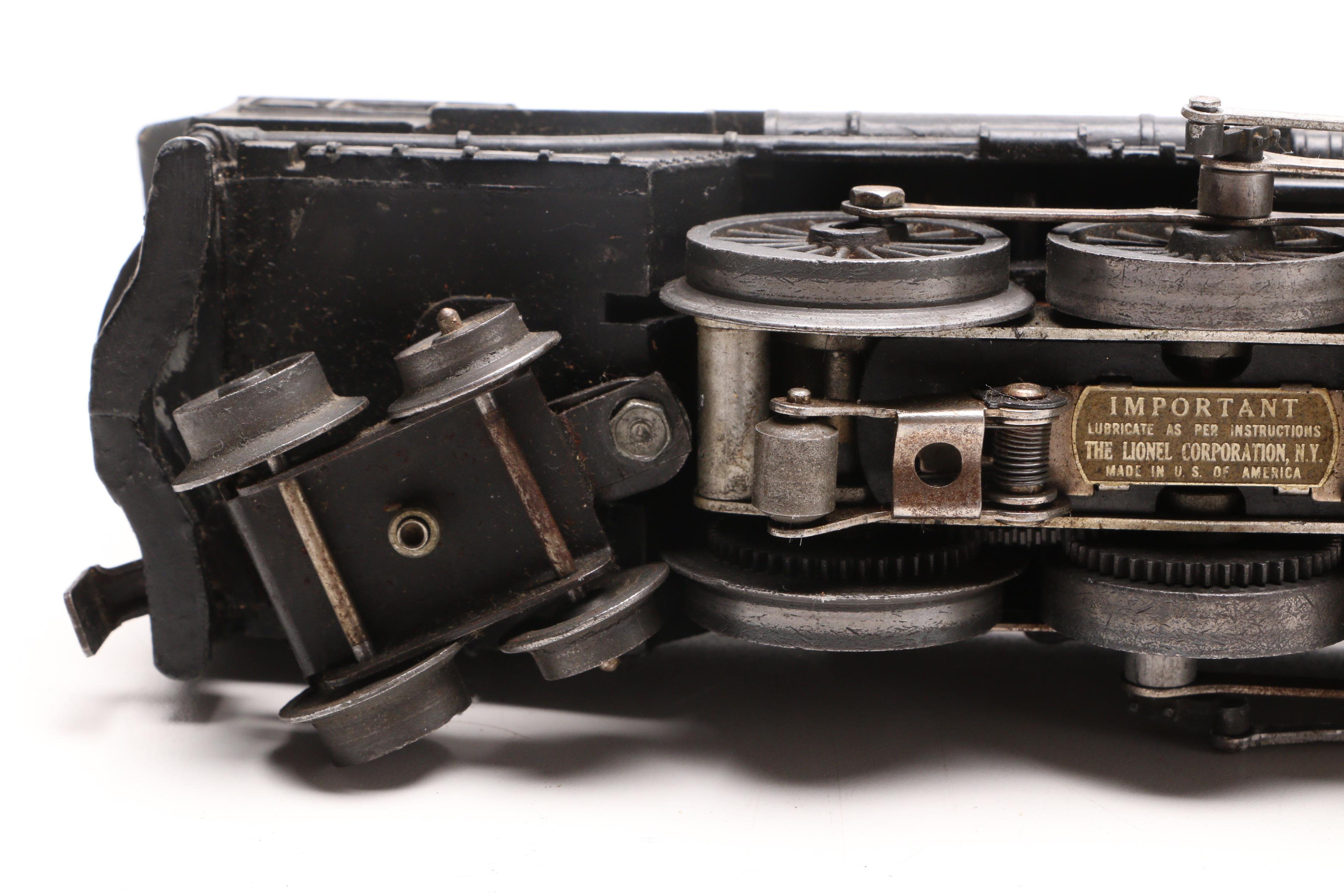 1940s-1950s Lionel Locomotive Model Train With Metal Plate