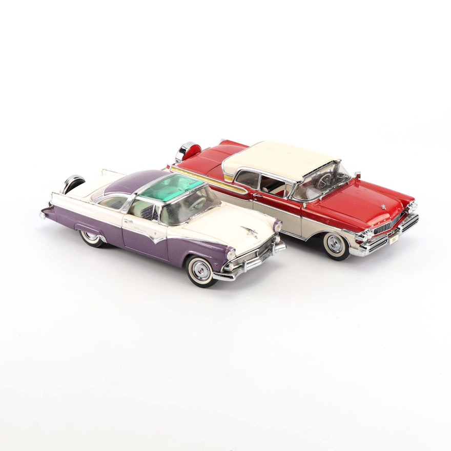 Franklin Mint and Danbury Mint Die-Cast Cars including 1955 Crown Victoria