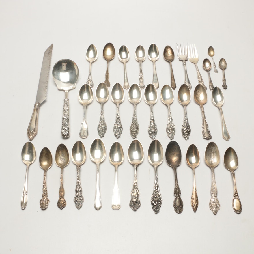 Vintage Sterling Flatware featuring Watson Co. "Fruit" and "Floral" Series