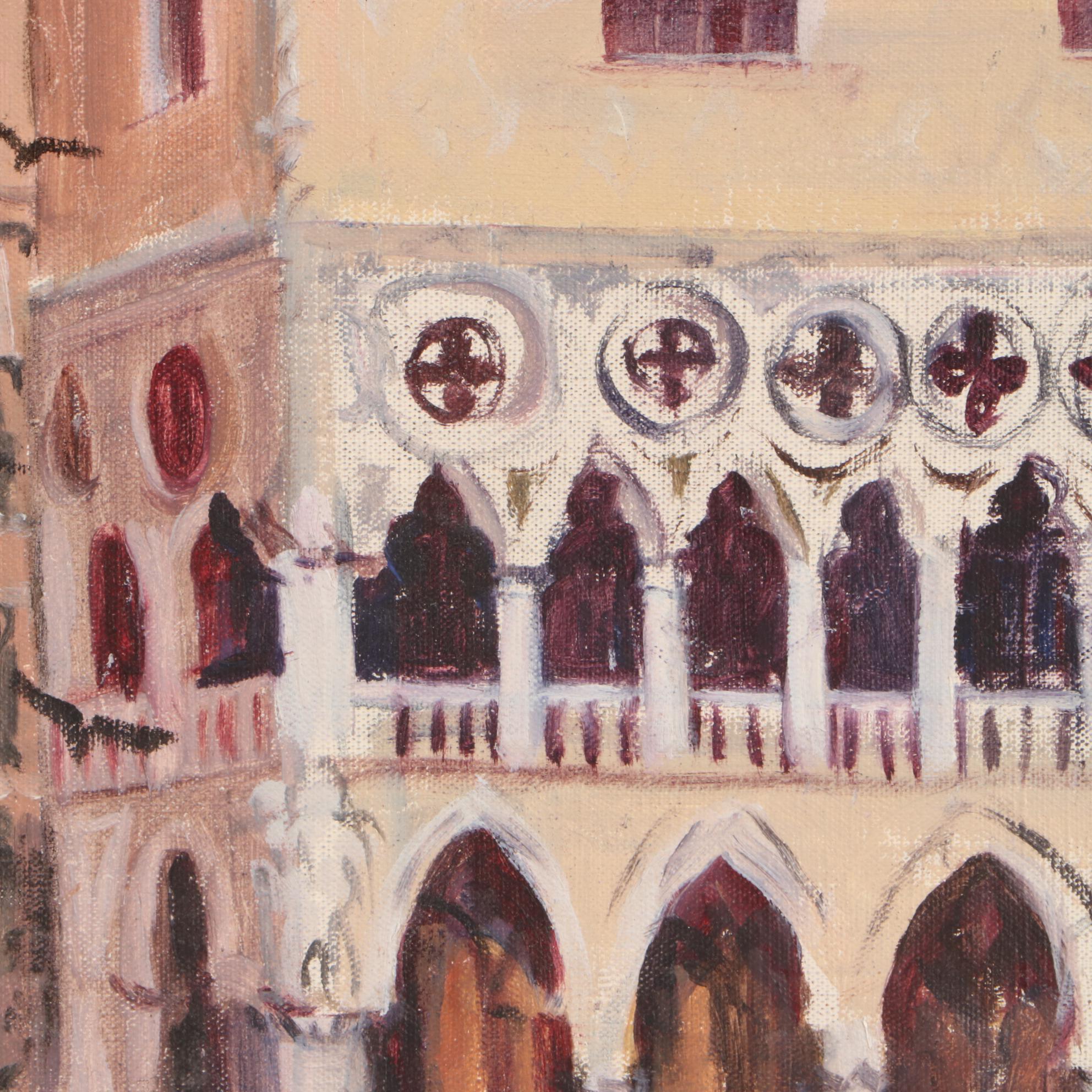Louise Schacht Oil Painting of Basilica di San Marco, Venice