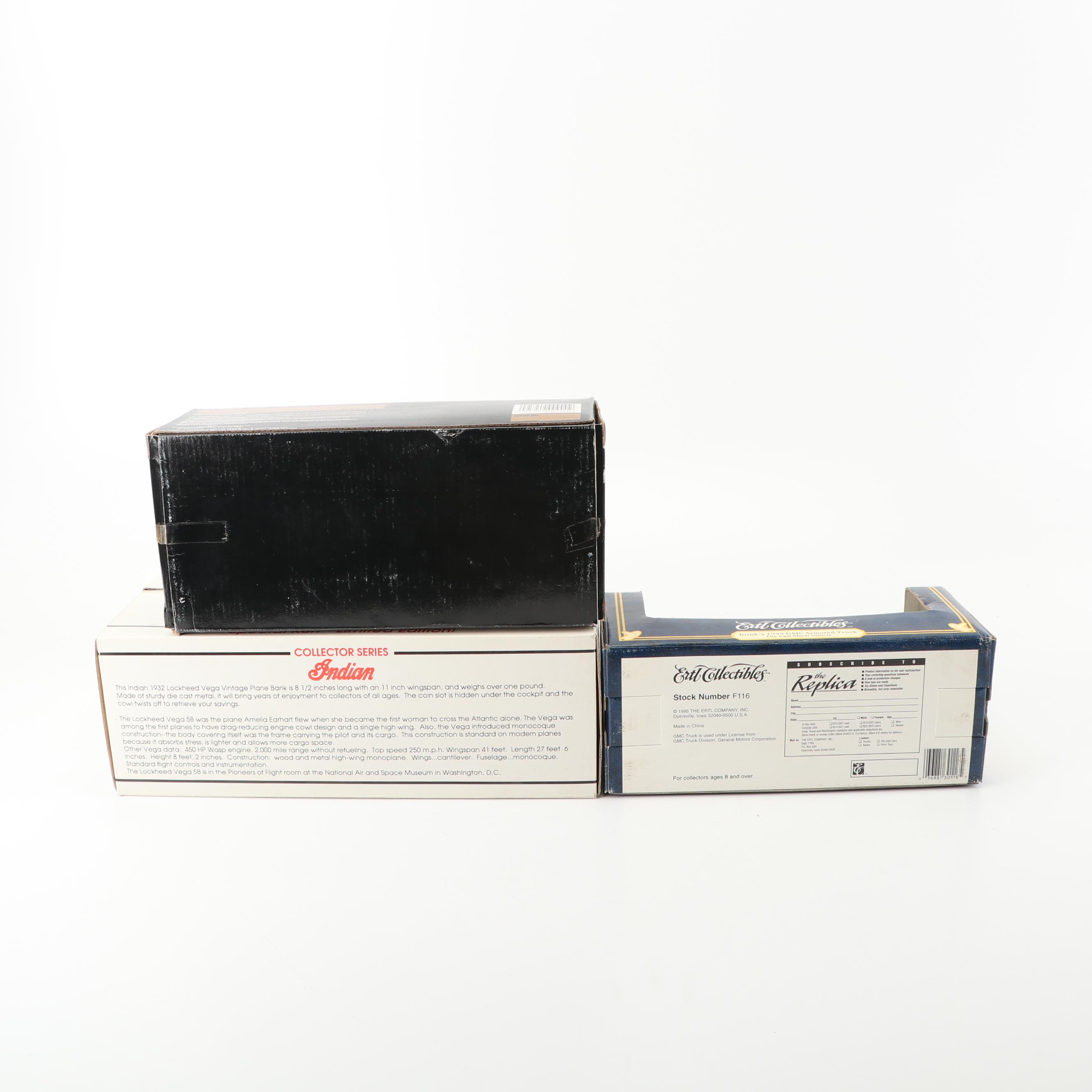 Ertl and Other Die-Cast Automobile and Airplane Coin Banks