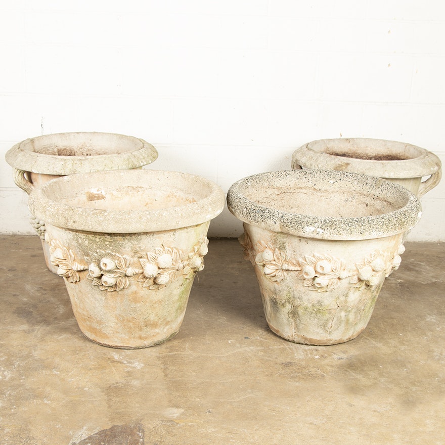 Nina Studio Round Concrete Planters