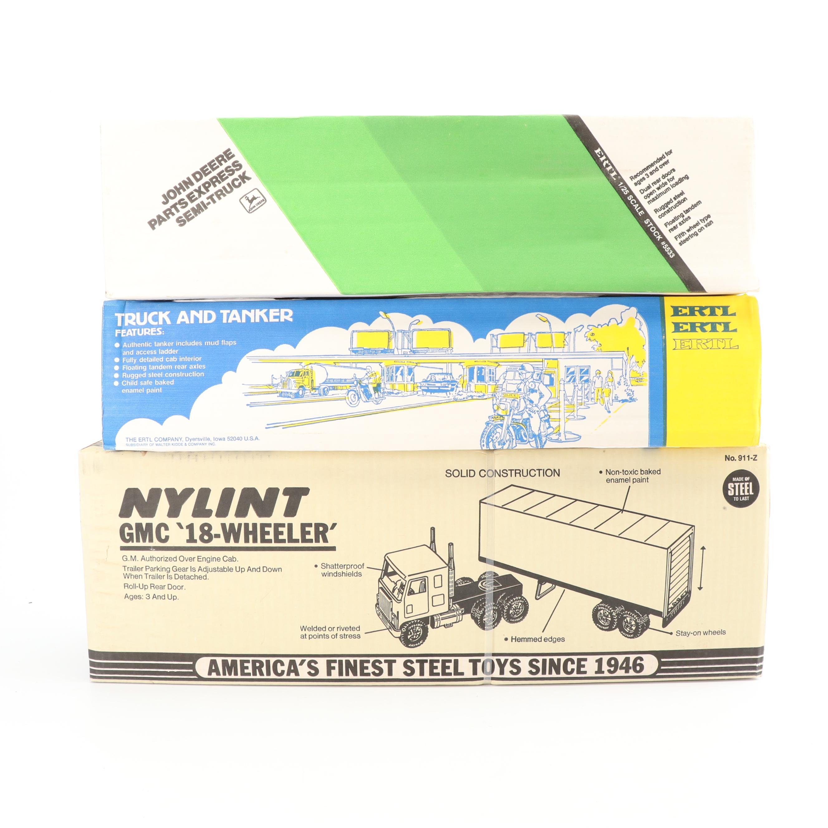 Die-Cast Tractor Trailers including Nylint