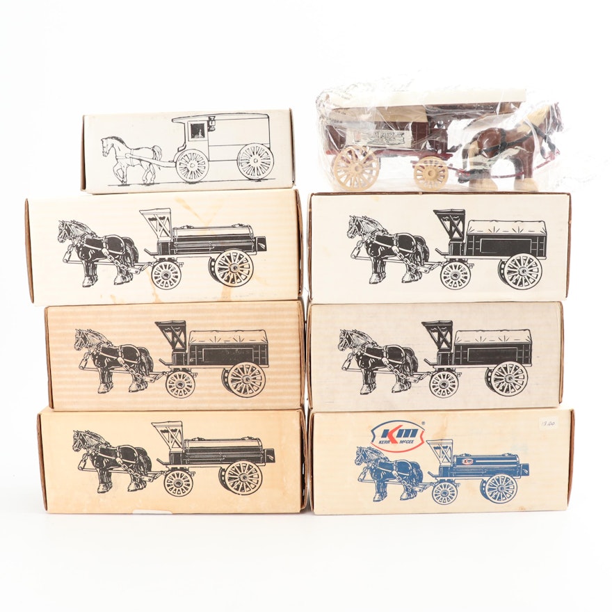 Ertl Die-Cast Replica Delivery Horse and Wagon Coin Banks