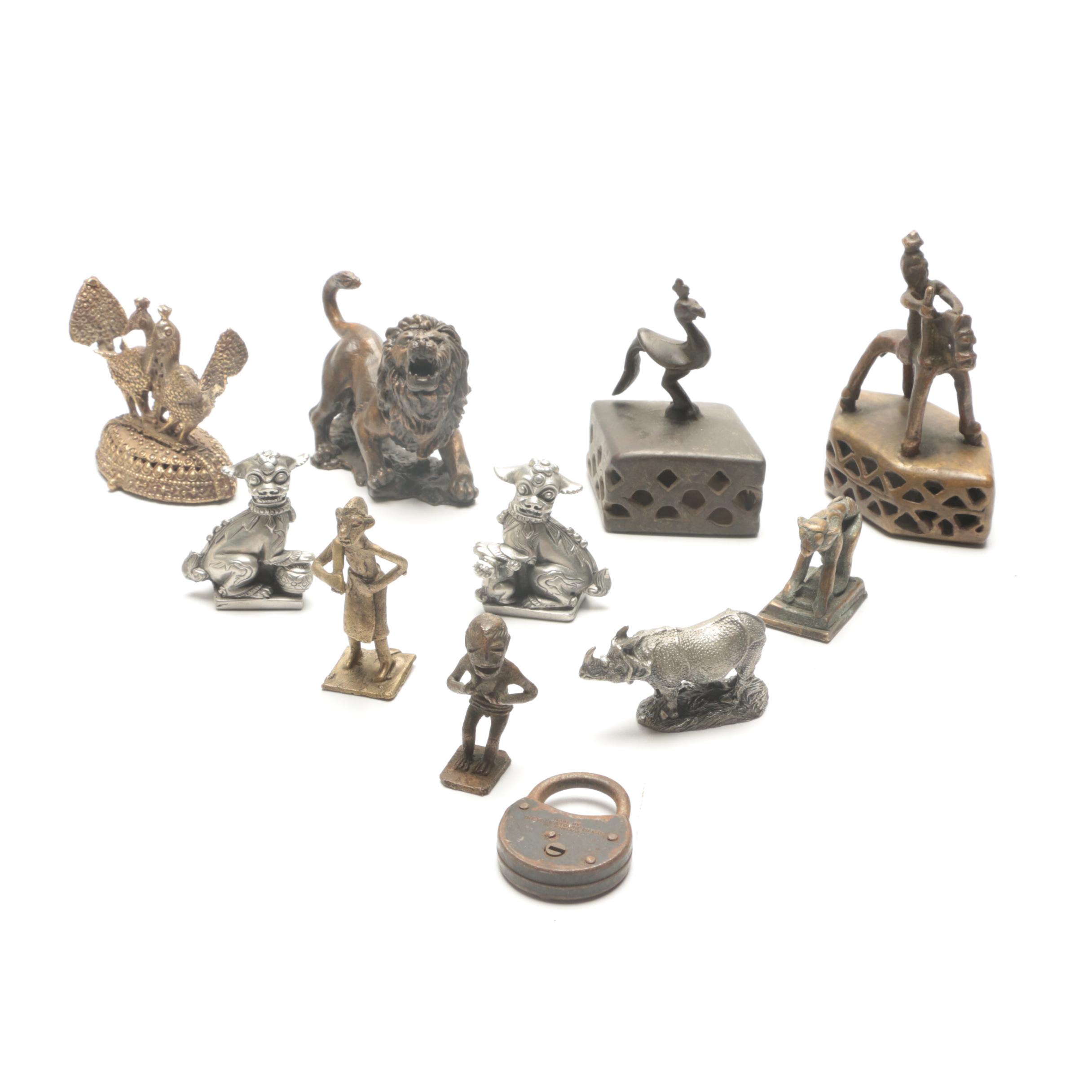 Assortment of Metal Figurines