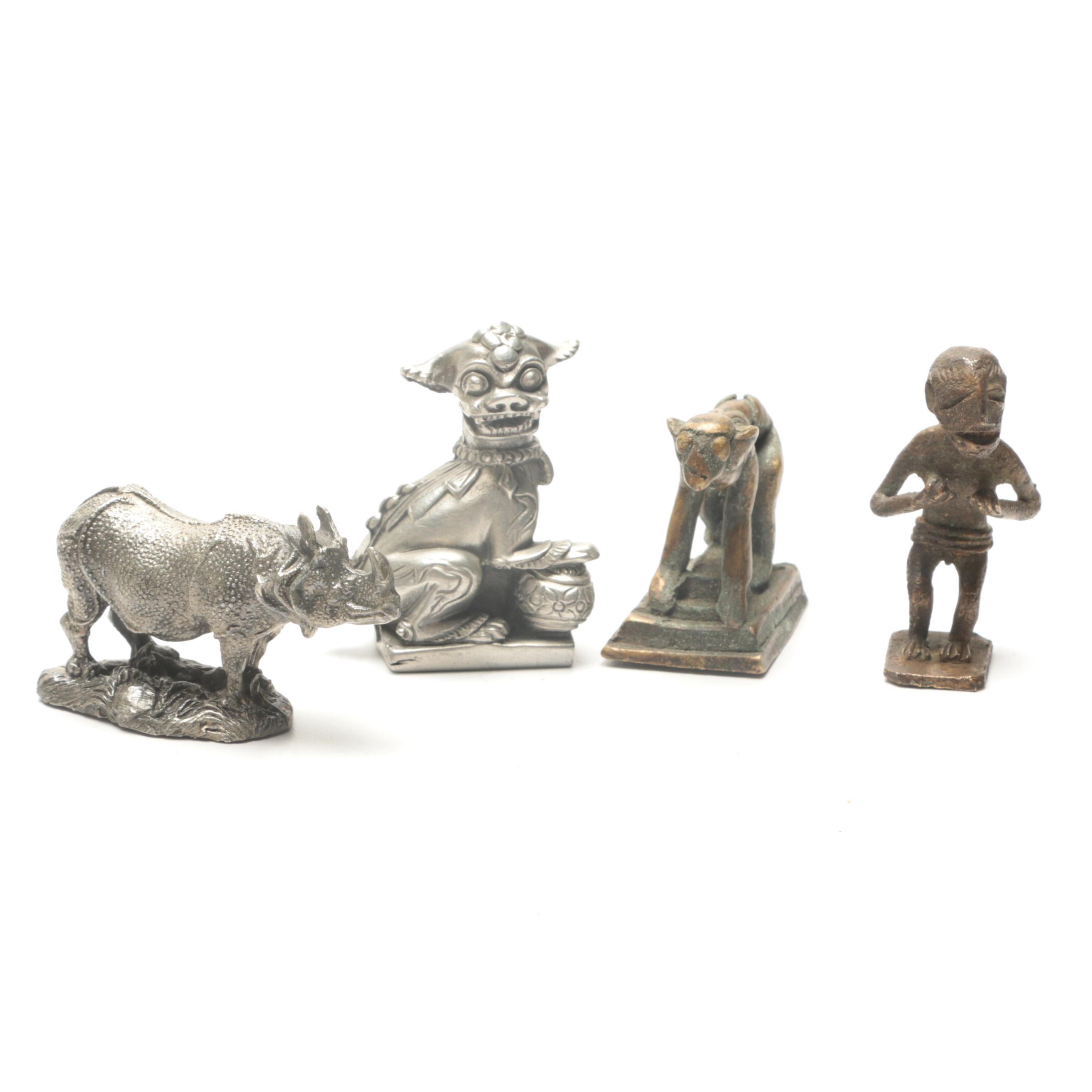 Assortment of Metal Figurines