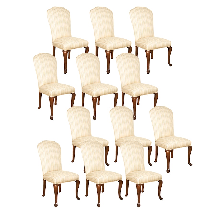 Louis XV Style Upholstered Dining Chairs, 20th Century
