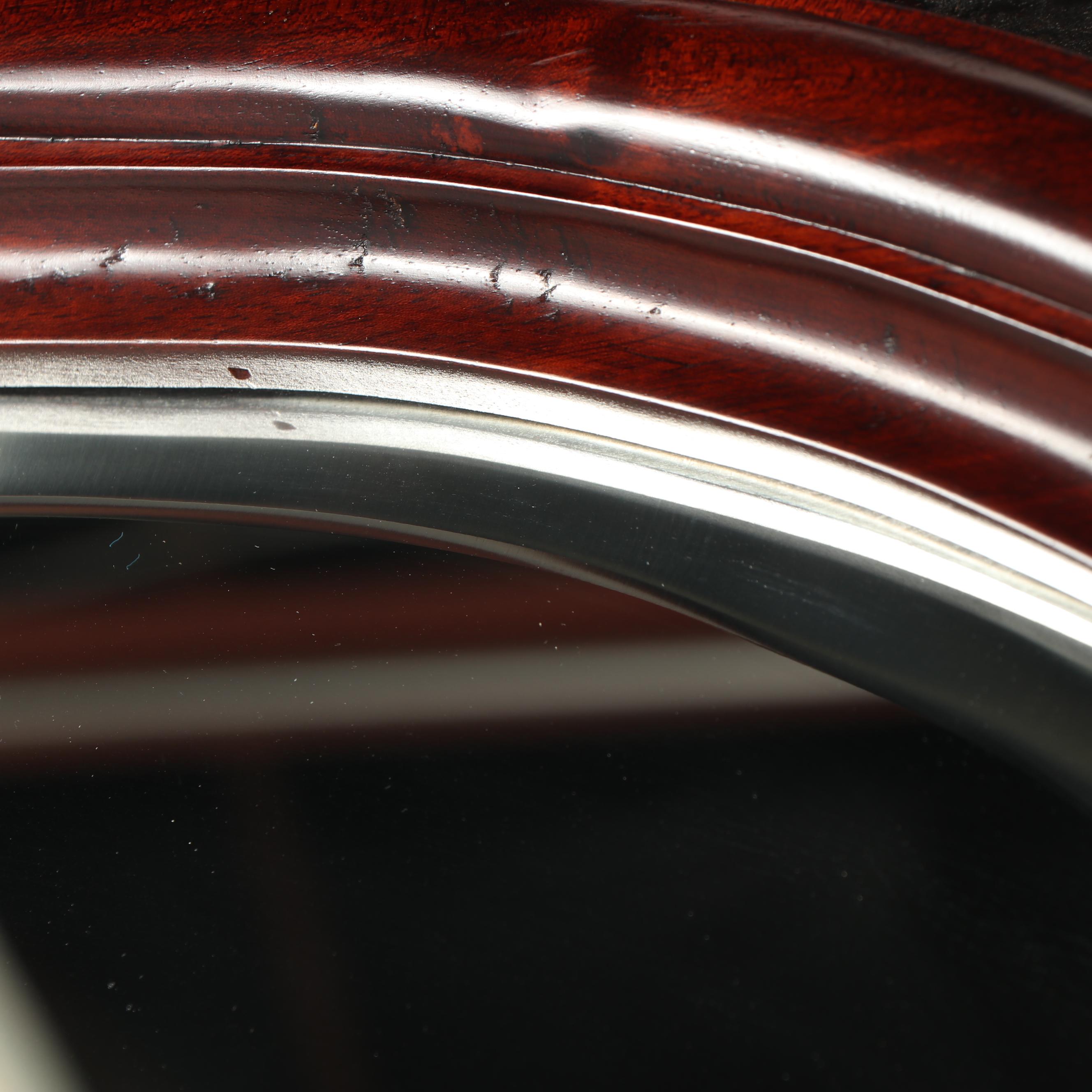 Elaborately Carved Full Length Mahogany Mirror