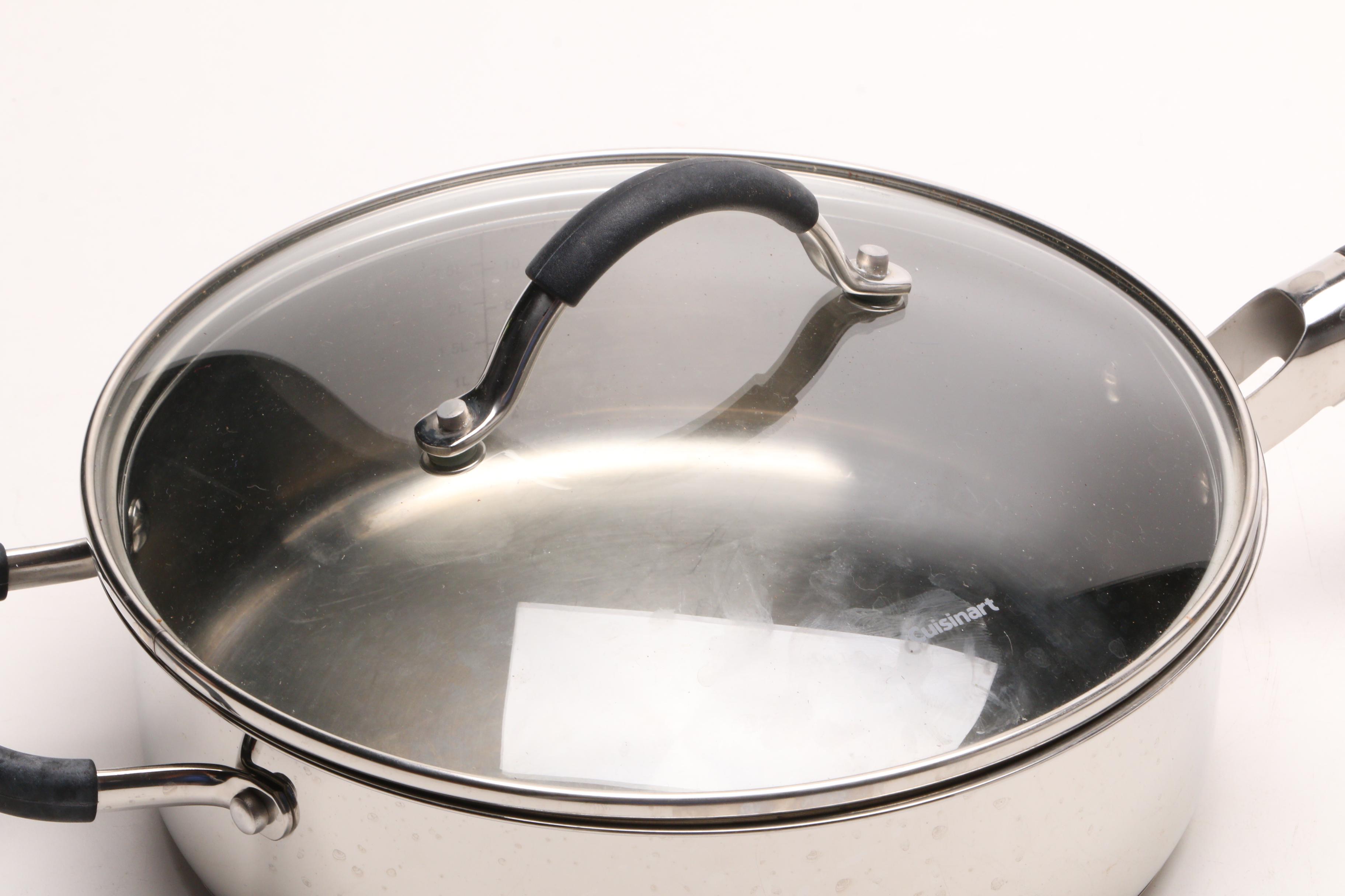 Palm Restaurant Stainless Steel Cookware with a Cuisinart Pan