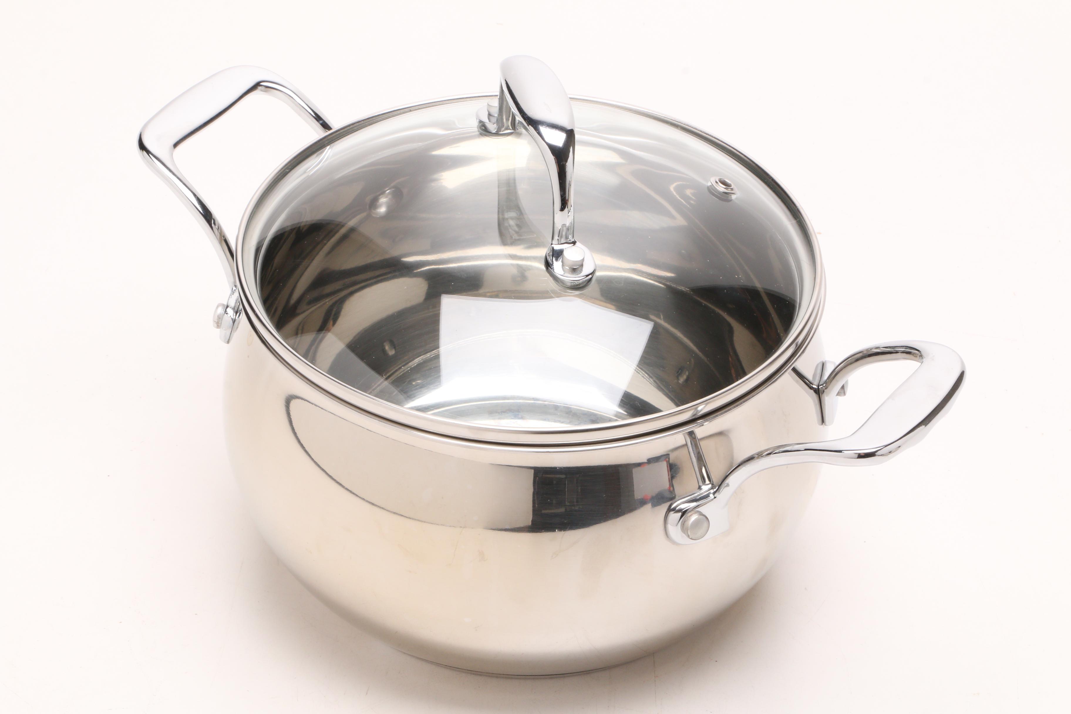 Palm Restaurant Stainless Steel Cookware with a Cuisinart Pan