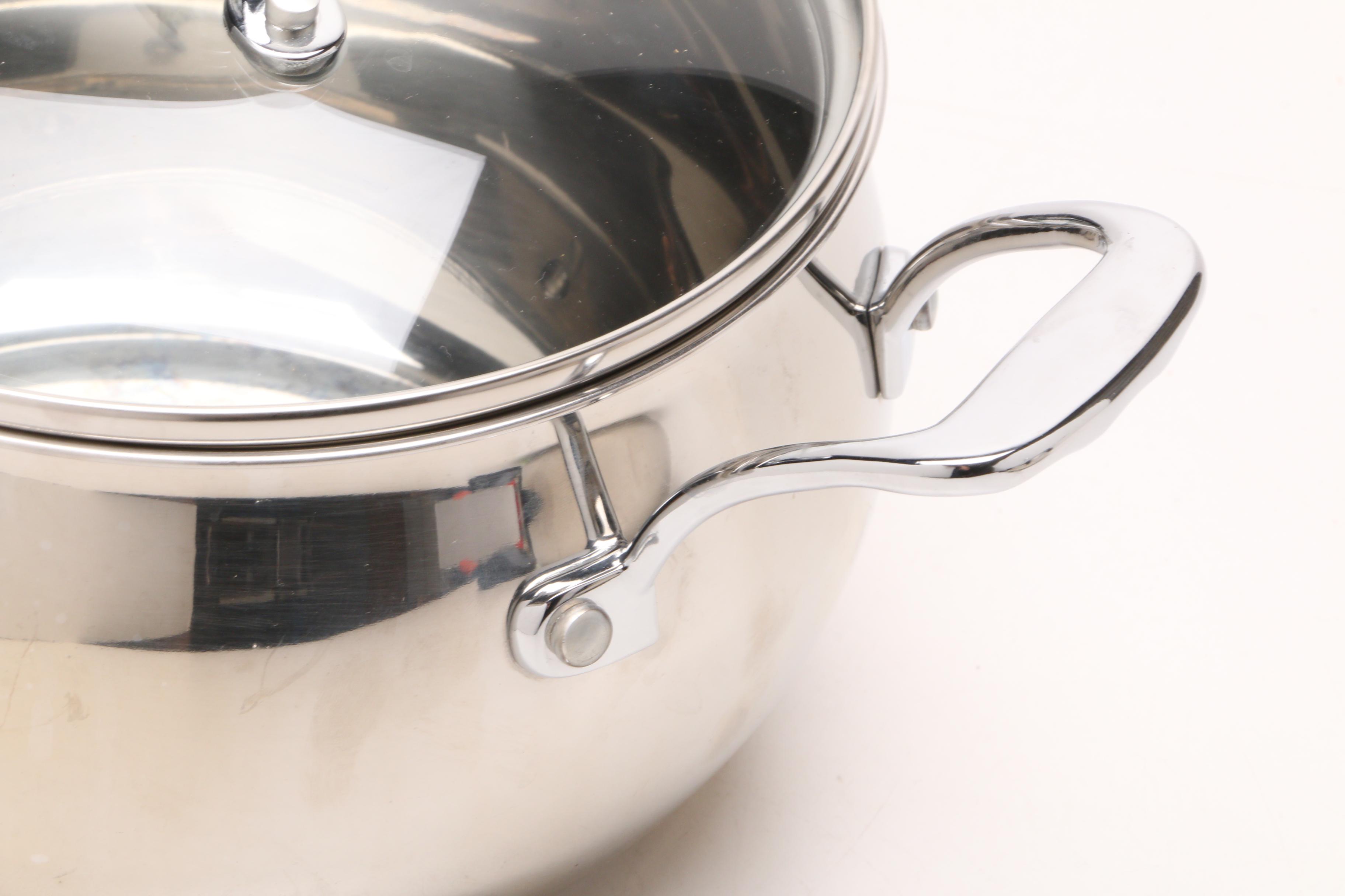 Palm Restaurant Stainless Steel Cookware with a Cuisinart Pan