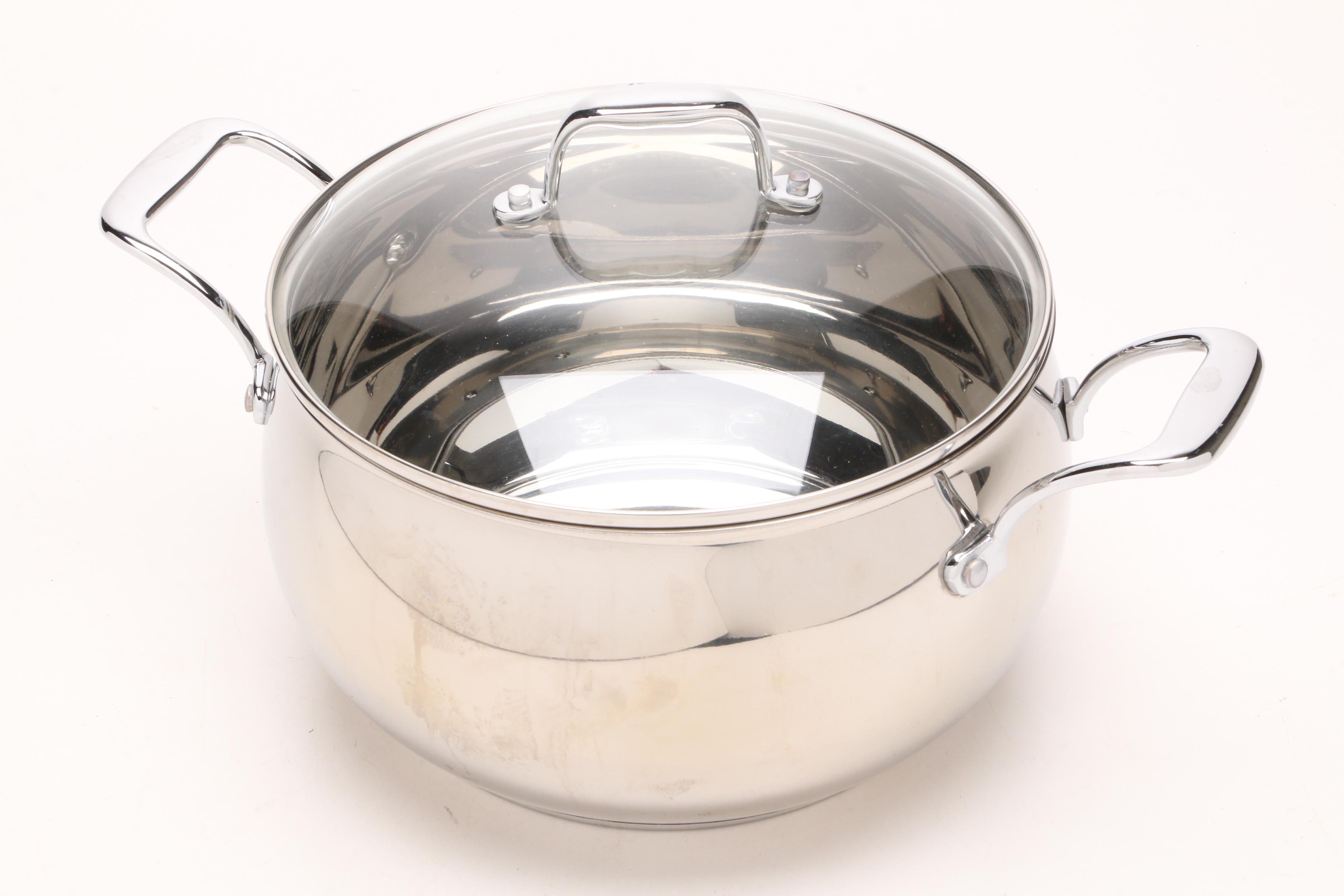 Palm Restaurant Stainless Steel Cookware with a Cuisinart Pan