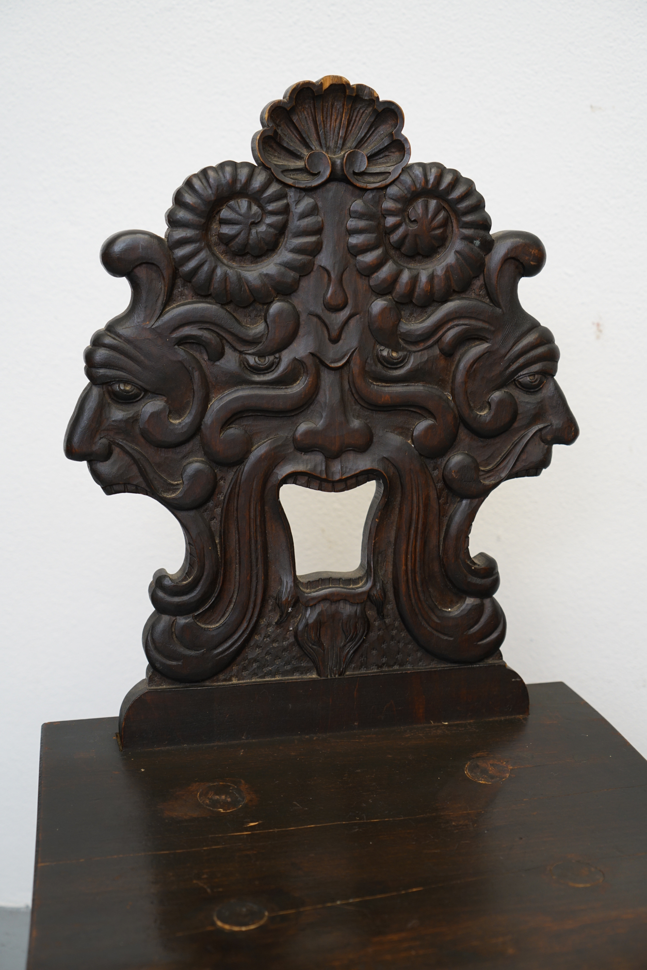 Late 19th Century Carved Green Man Chair