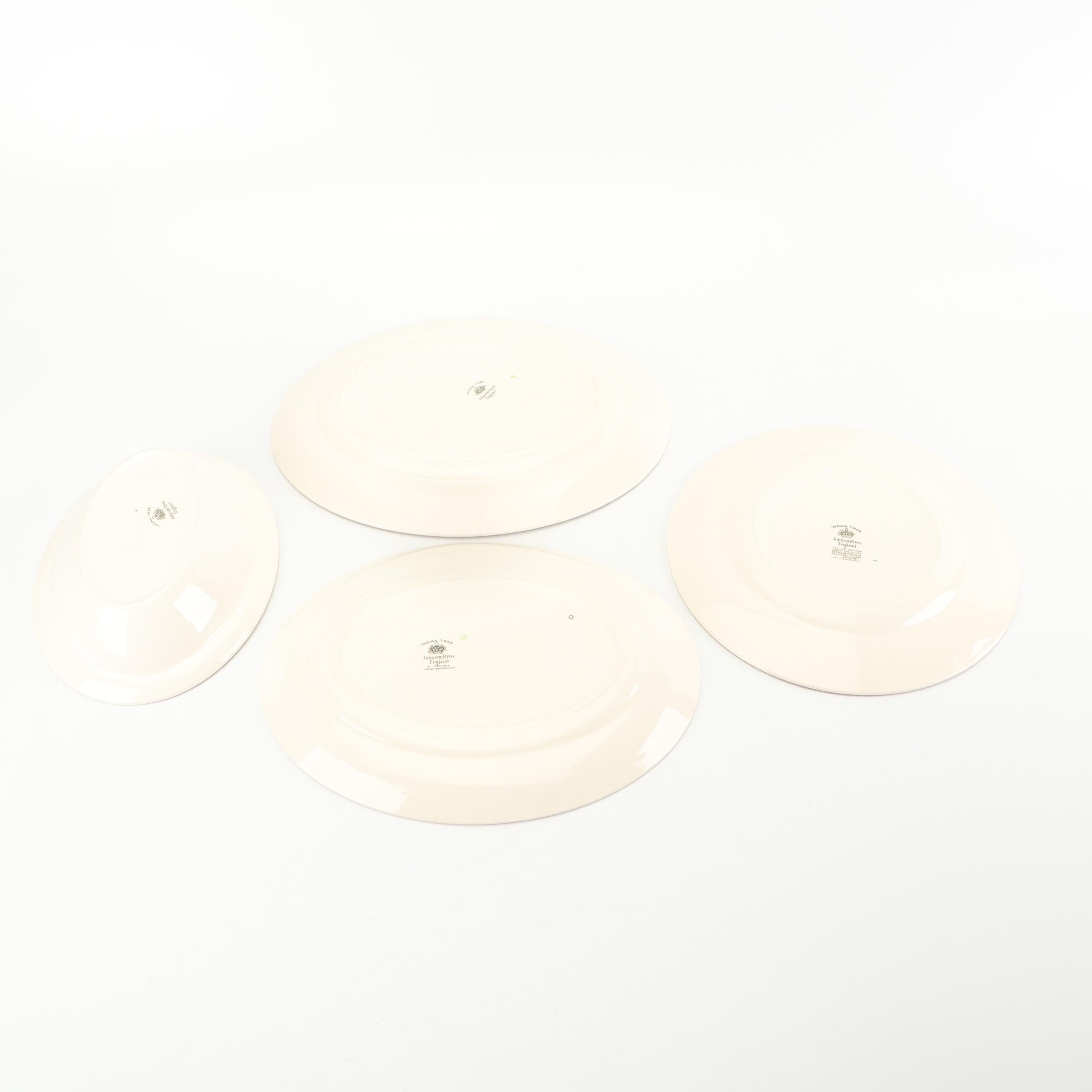 Johnson Bros "Indian Tree" Earthenware Dinnerware