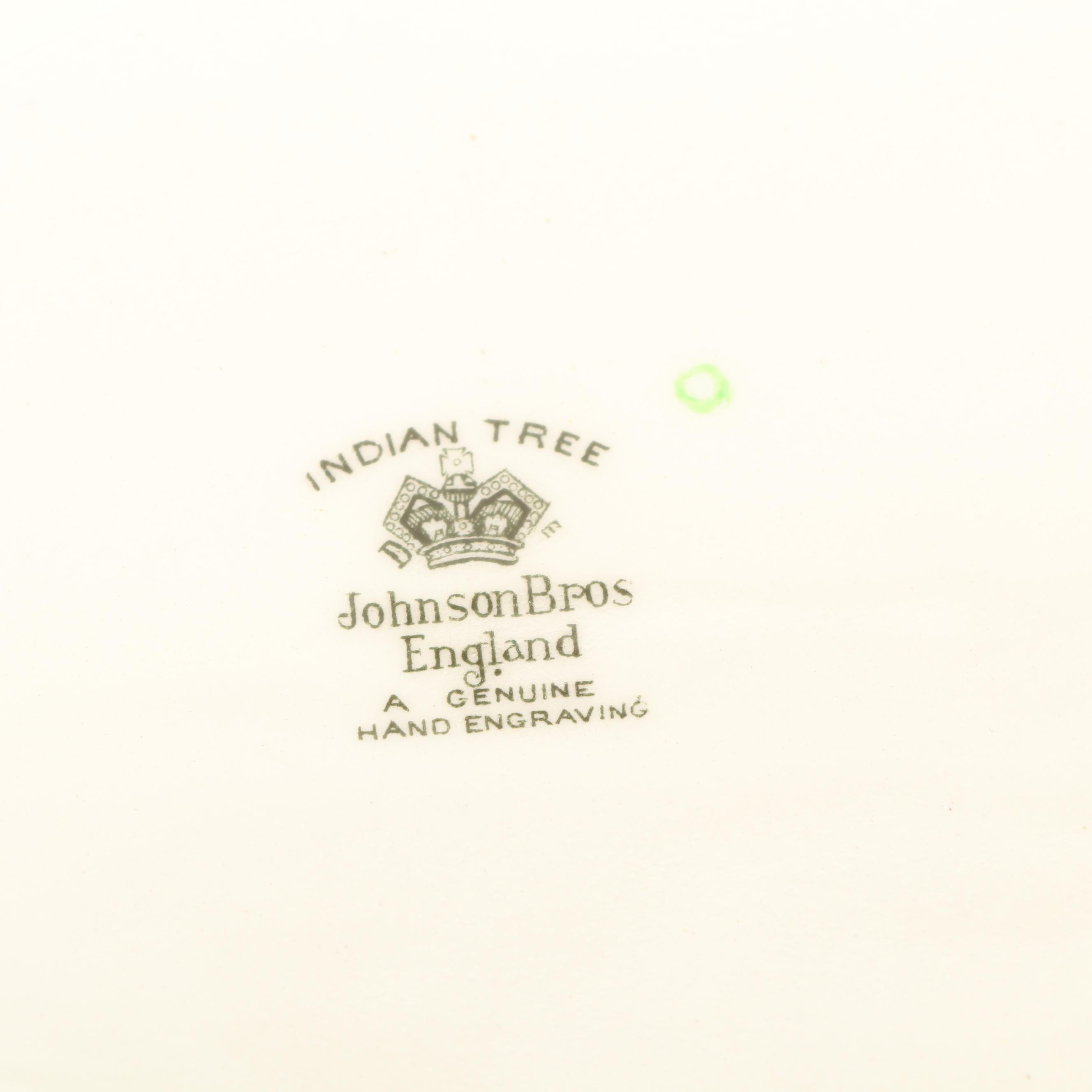Johnson Bros "Indian Tree" Earthenware Dinnerware