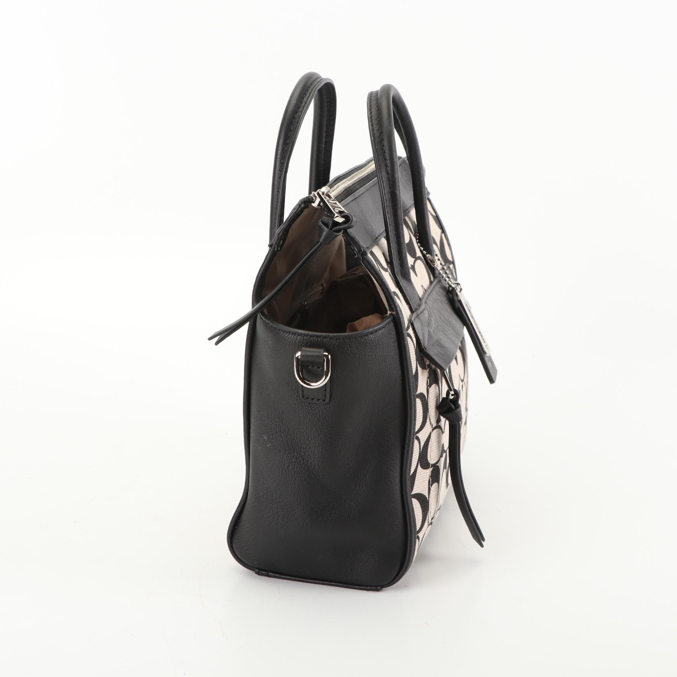 Coach Bleecker Signature Mini Riley Carryall