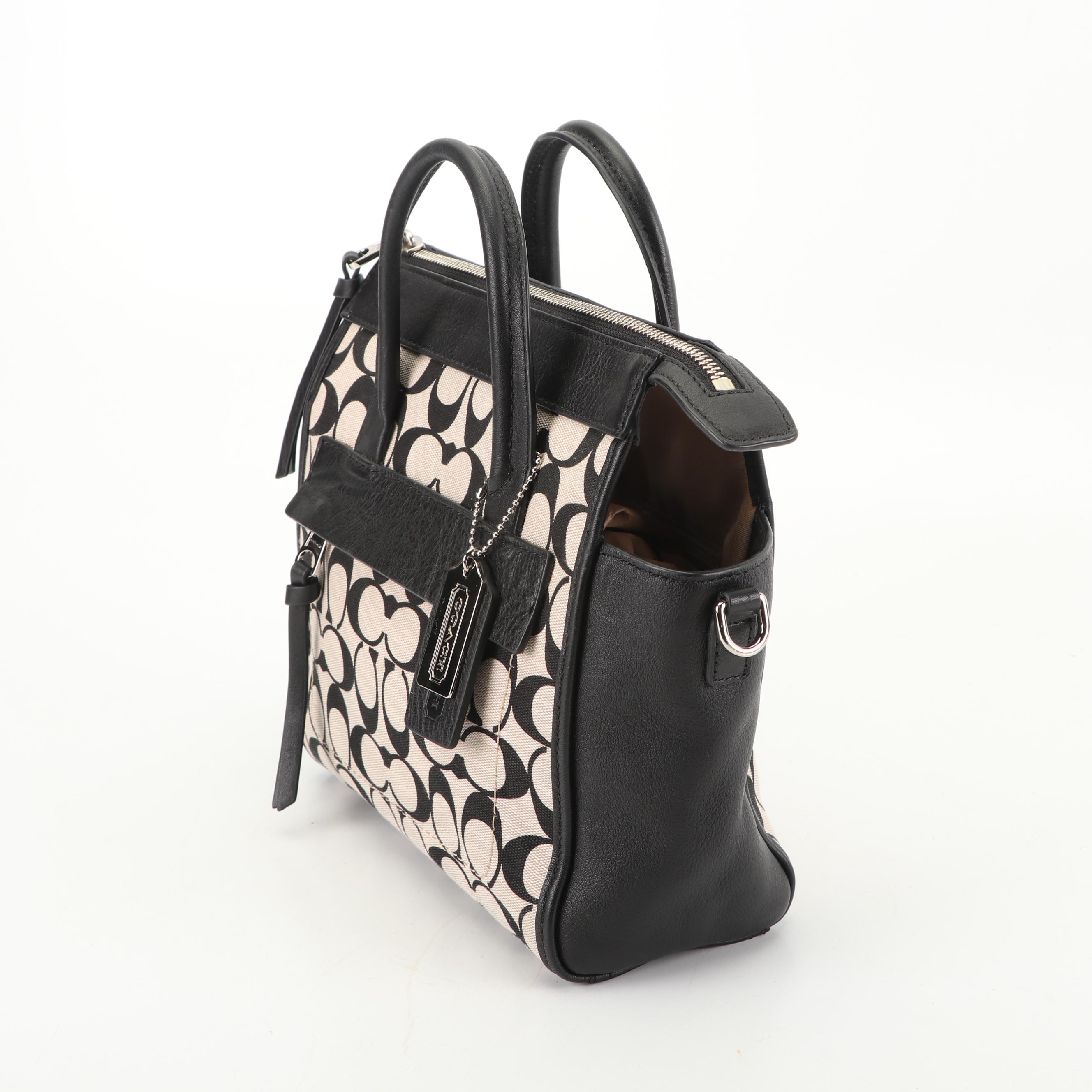 Coach Bleecker Signature Mini Riley Carryall
