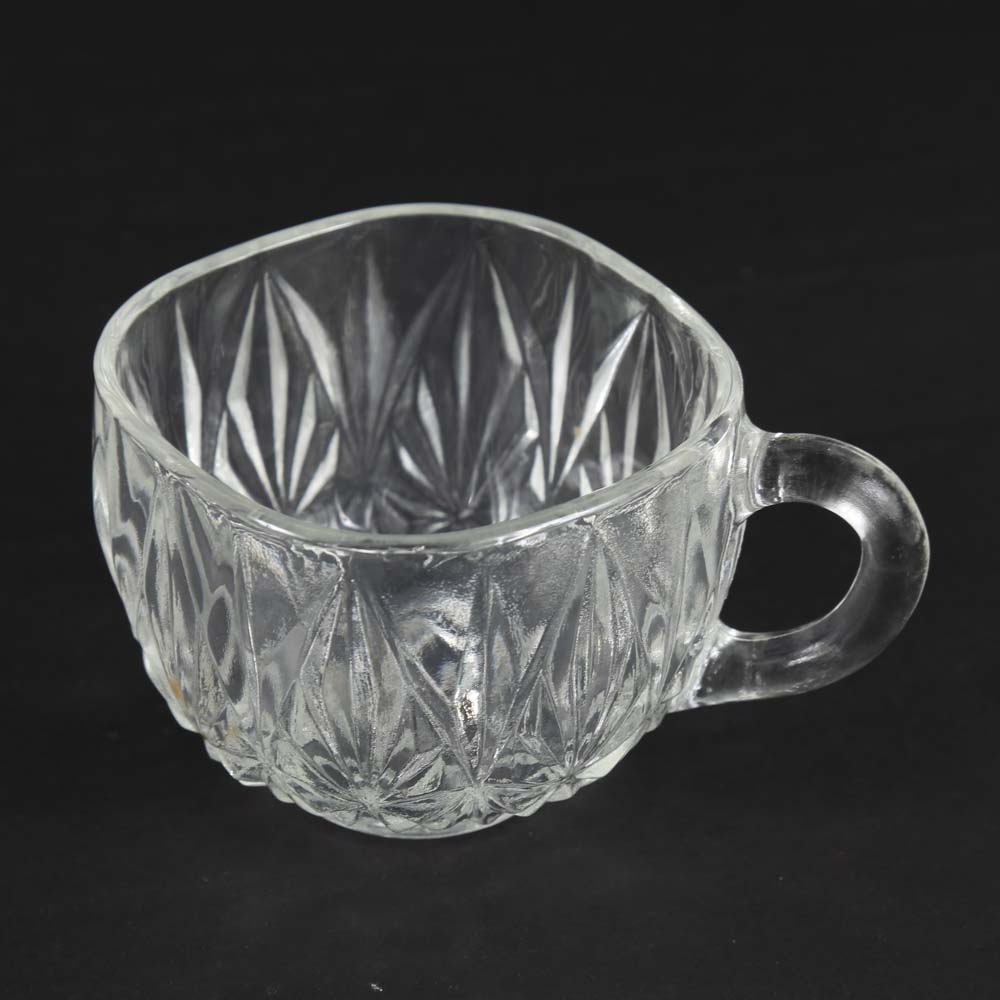 Pressed Glass Punch Bowl Set