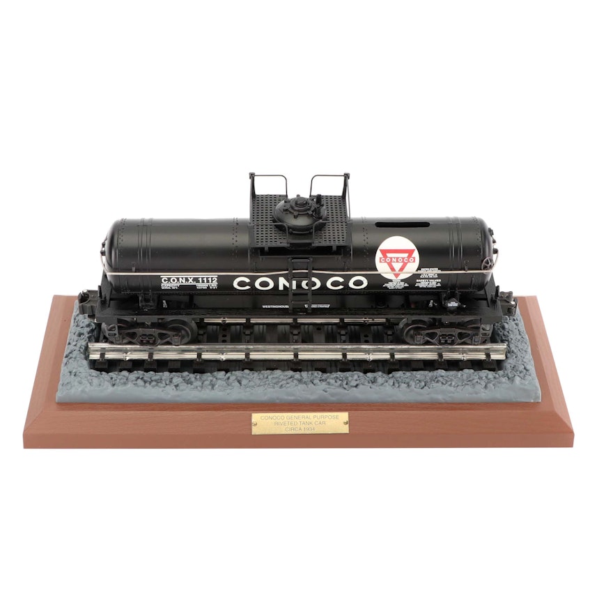 K-Line Conoco General Purpose Riveted Tank Car Circa 1934 Replica Bank