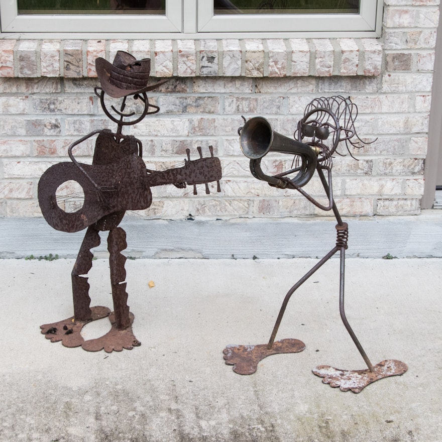 Metal Musical Thematic Lawn Statues