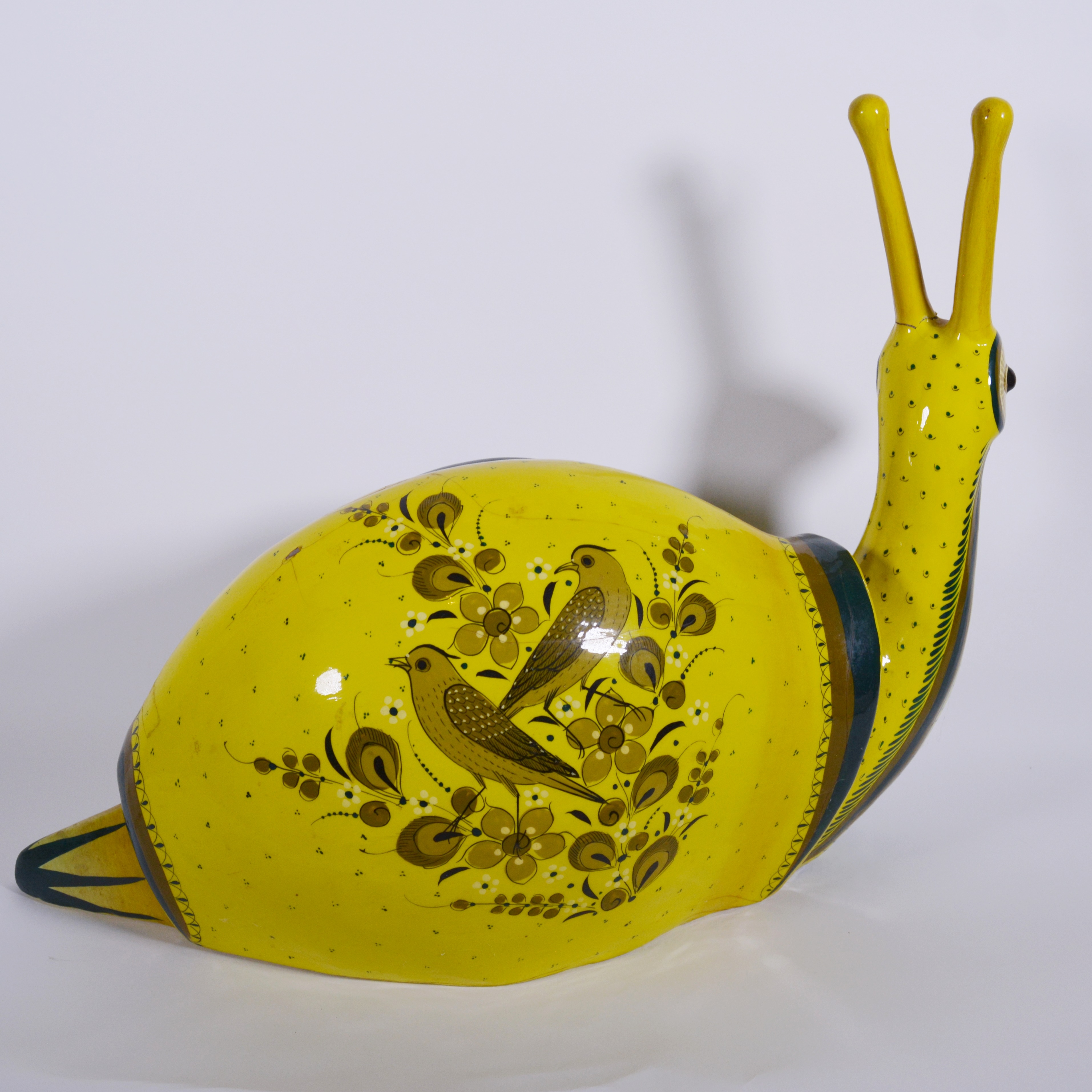 Vintage Sermel Papier Mache Folk Art Snail