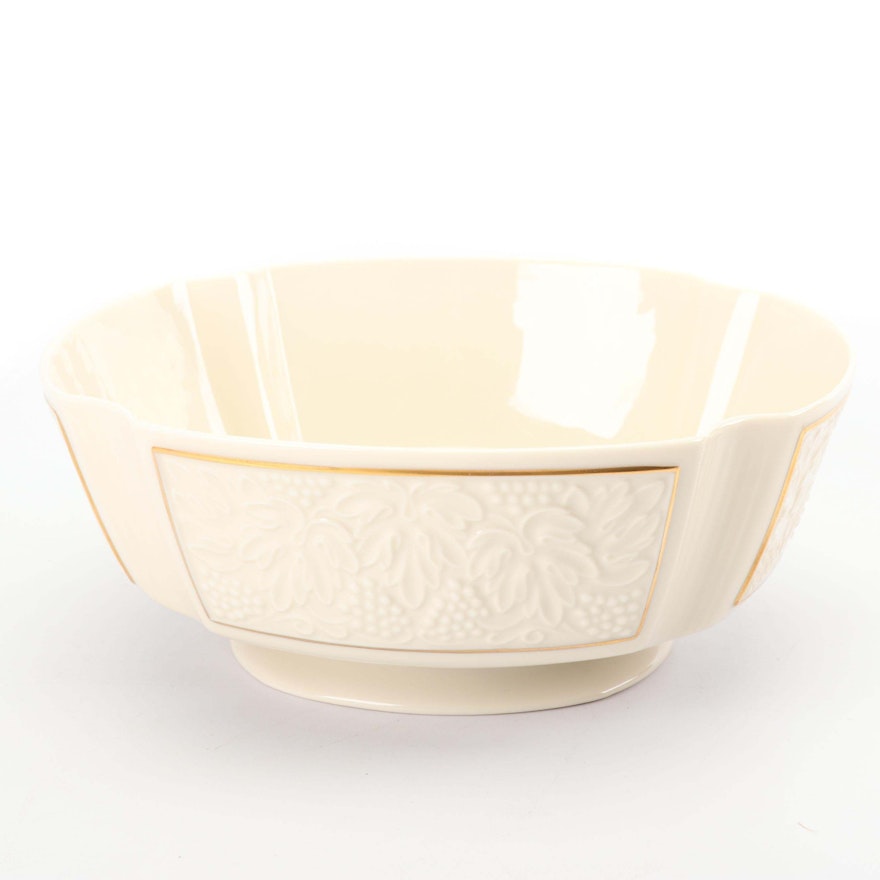 Lenox "Bordeaux Collection" Porcelain Centerpiece Bowl