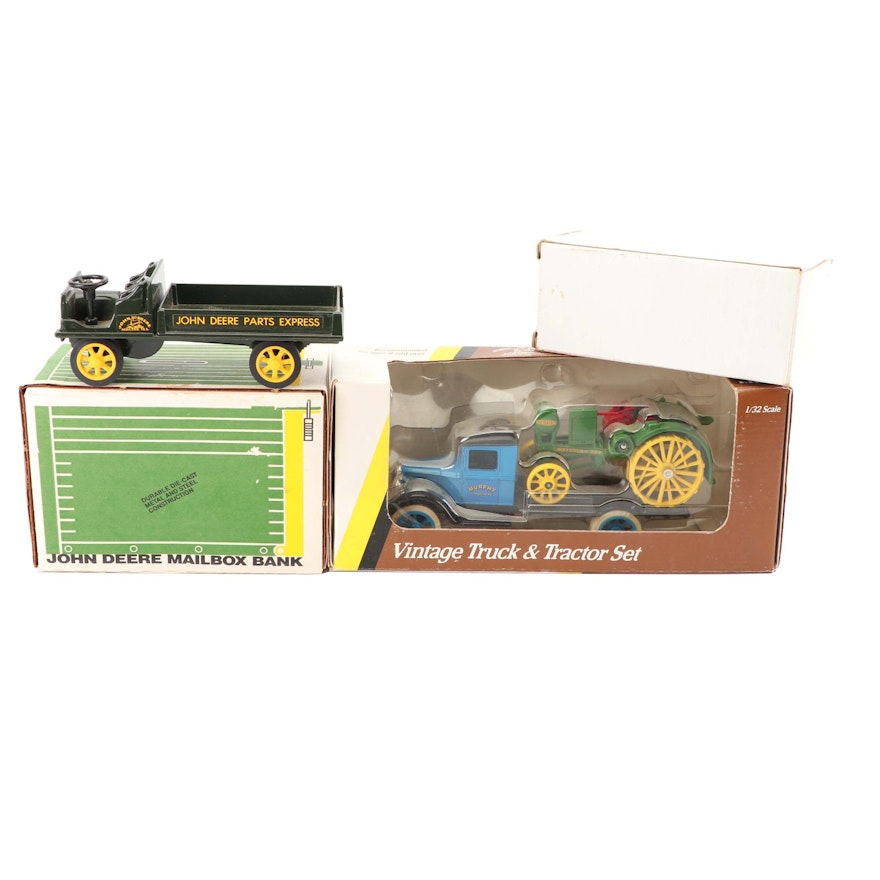 Ertl and Other Die-Cast Trucks and Tractor Replica Coin Banks