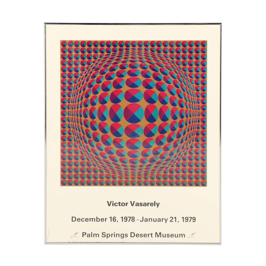 Palm Springs Desert Museum Offset Lithograph after Victor Vasarely