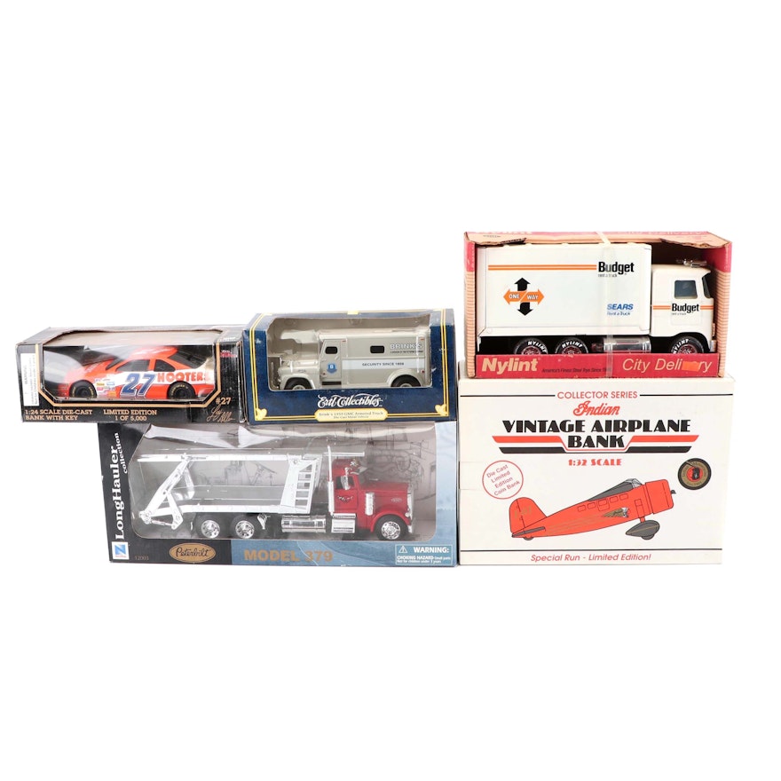 Ertl and Other Die-Cast Automobile and Airplane Coin Banks