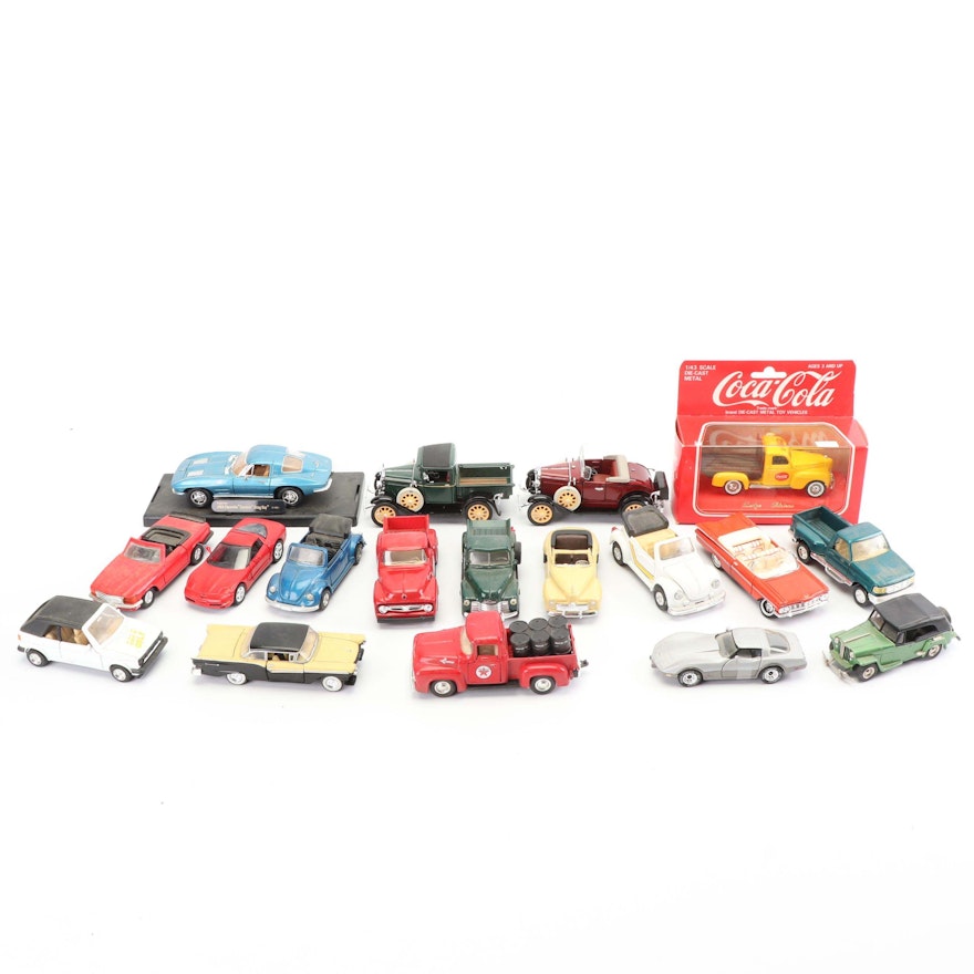 Die-Cast Cars and Trucks including Road Champs