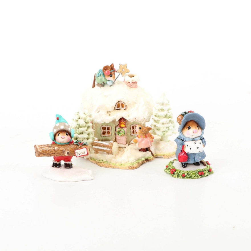 Christmas "Wee Forest Folk" Figurines by William and Donna Peterson