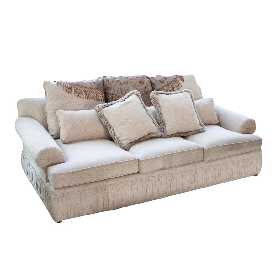 Contemporary Jacquard Upholstered Sofa by Pearson