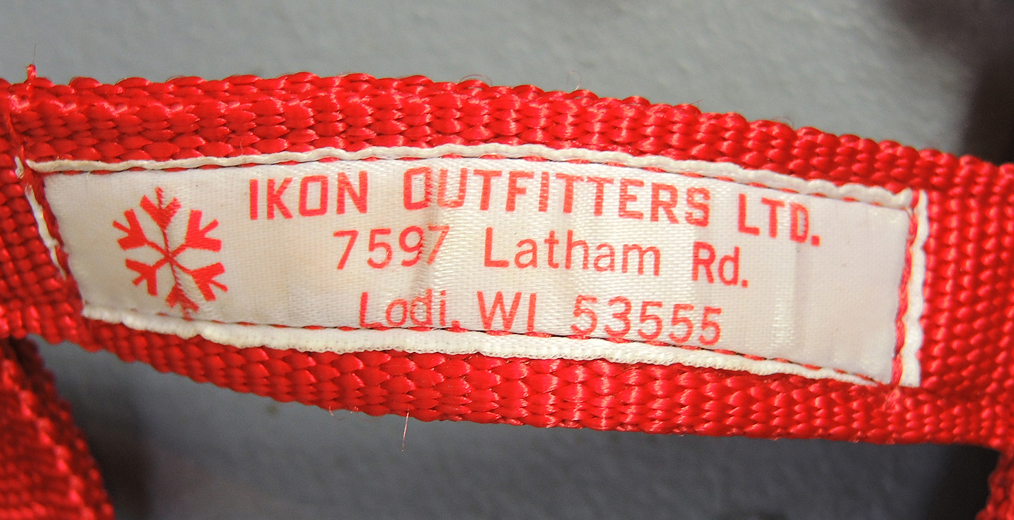 Vintage L. L. Bean Wooden Sled with Dog Harness