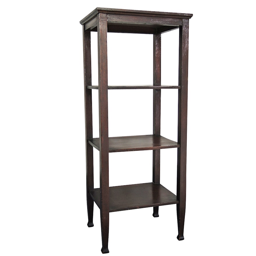 Mahogany Tiered Plant Stand, Mid 20th Century