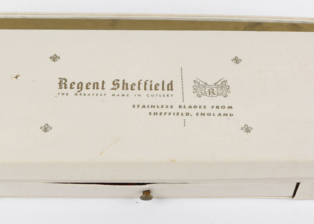 Vintage Regent Sheffield "Nu-Stag" and "Stratawood" Knife Sets