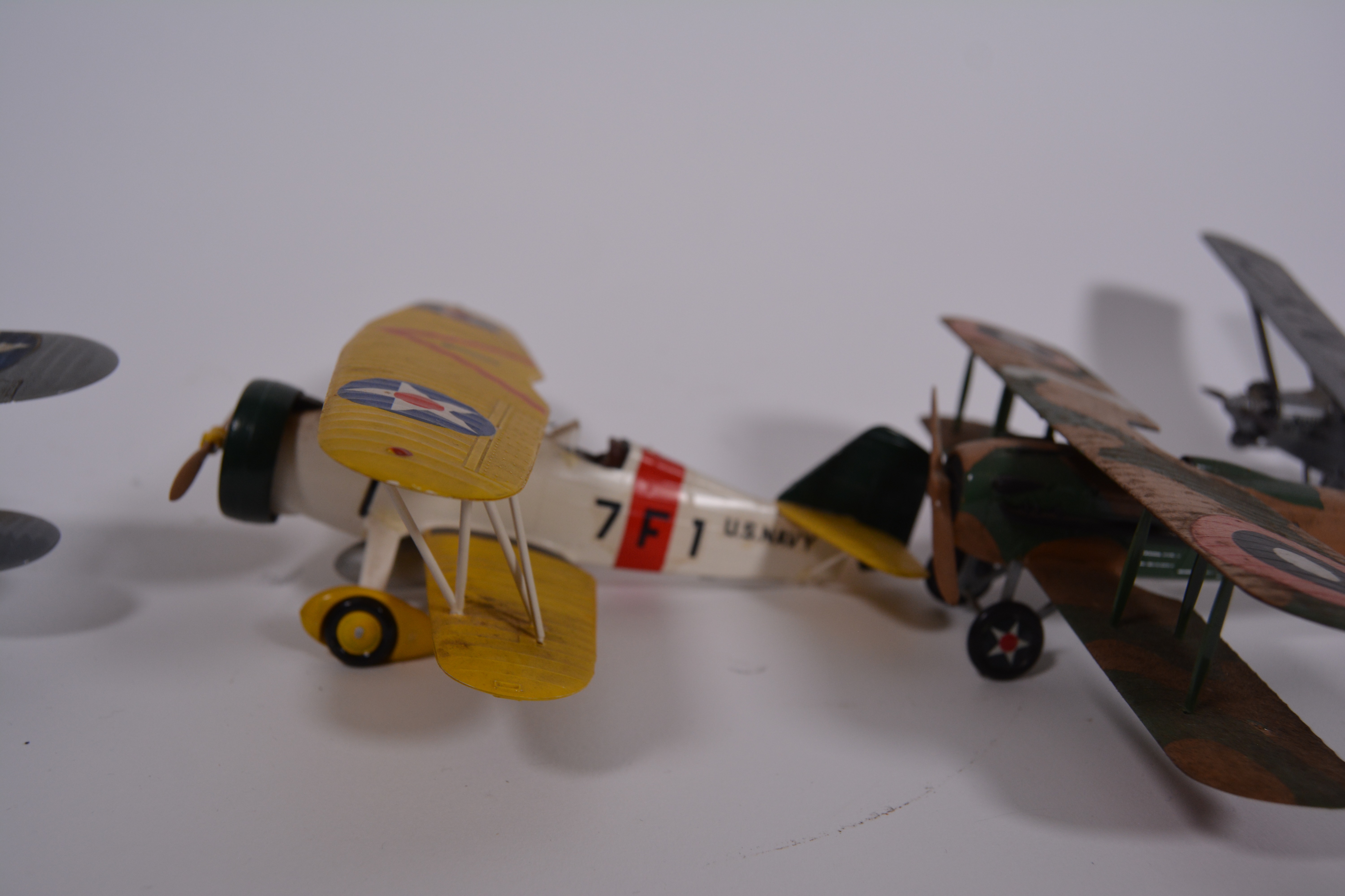 Vintage Metal Toy Airplanes Including "The Spirit of St. Louis"