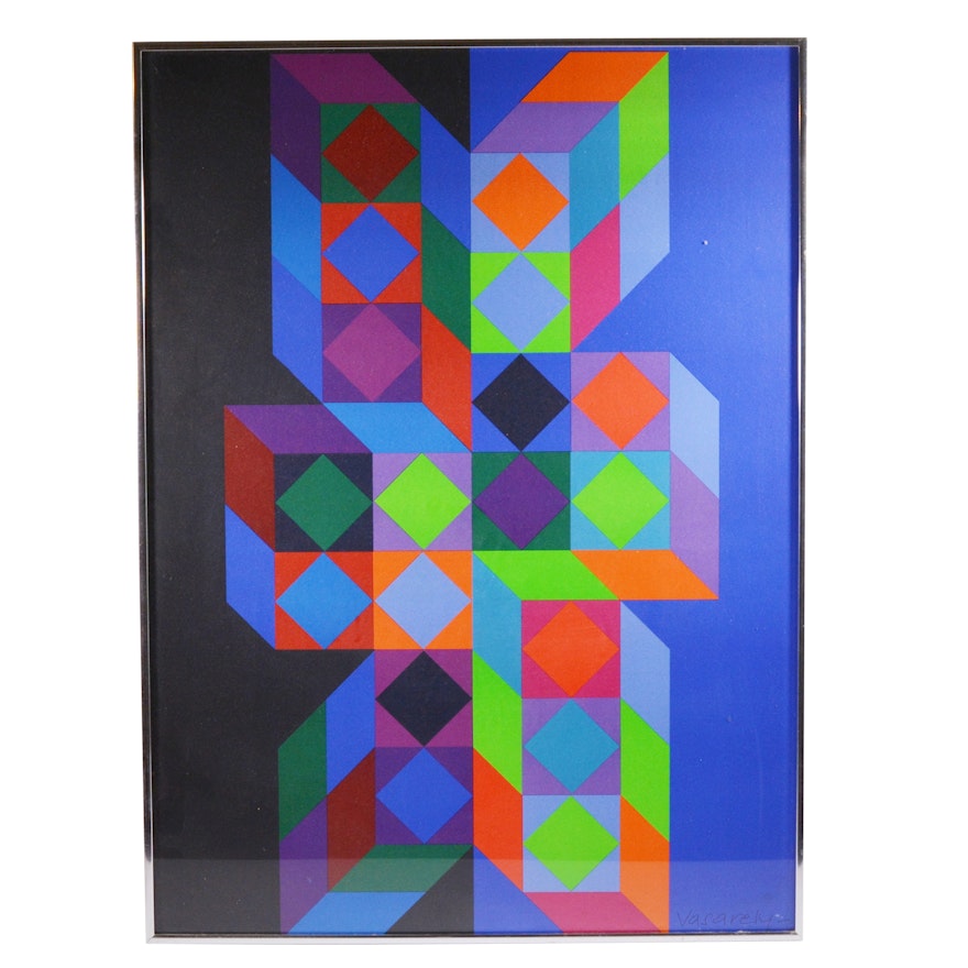 Victor Vasarely Poster for 1972 Olympics, Munich