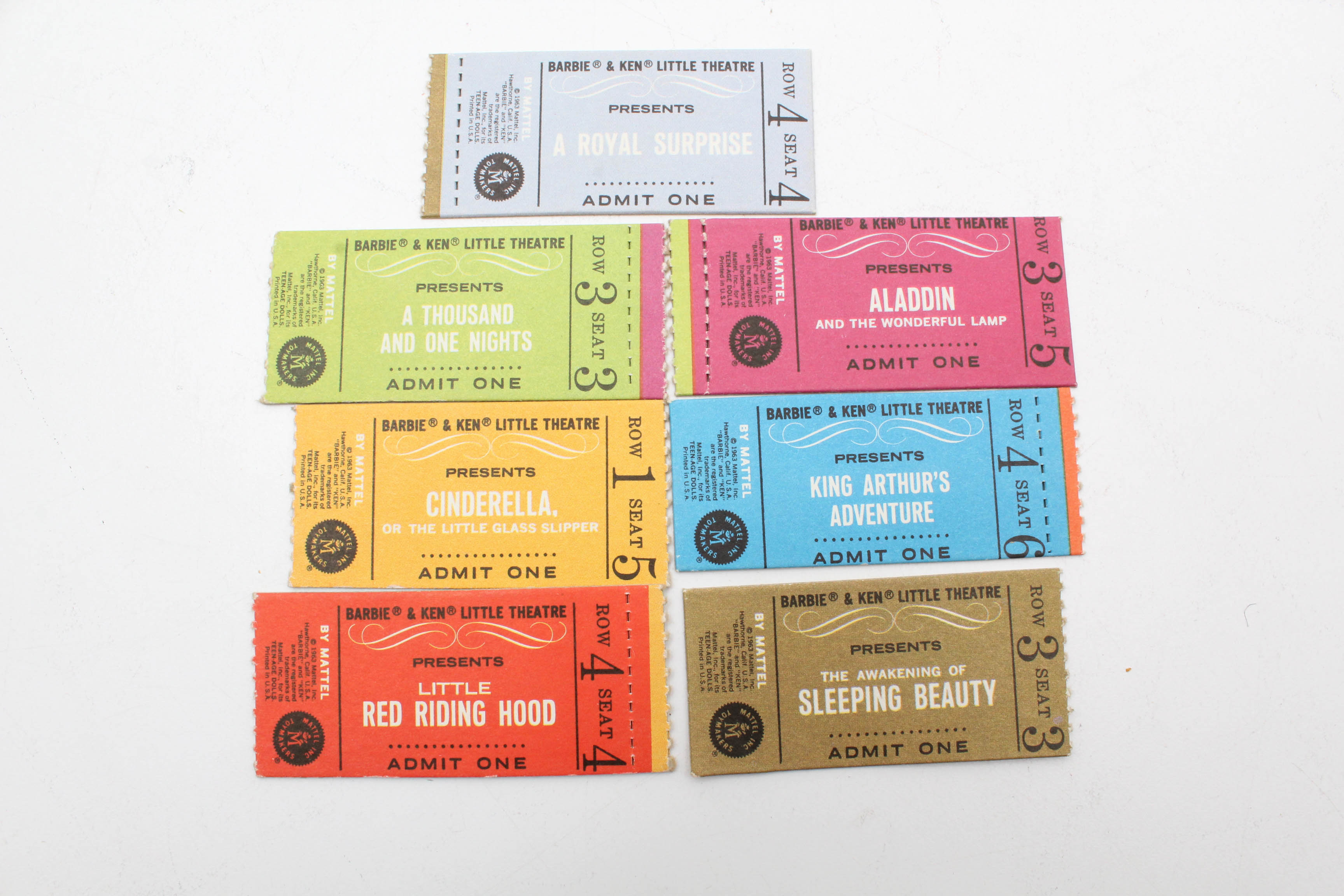 Vintage 1960s Barbie "Little Theatre" Play Set and Accessories