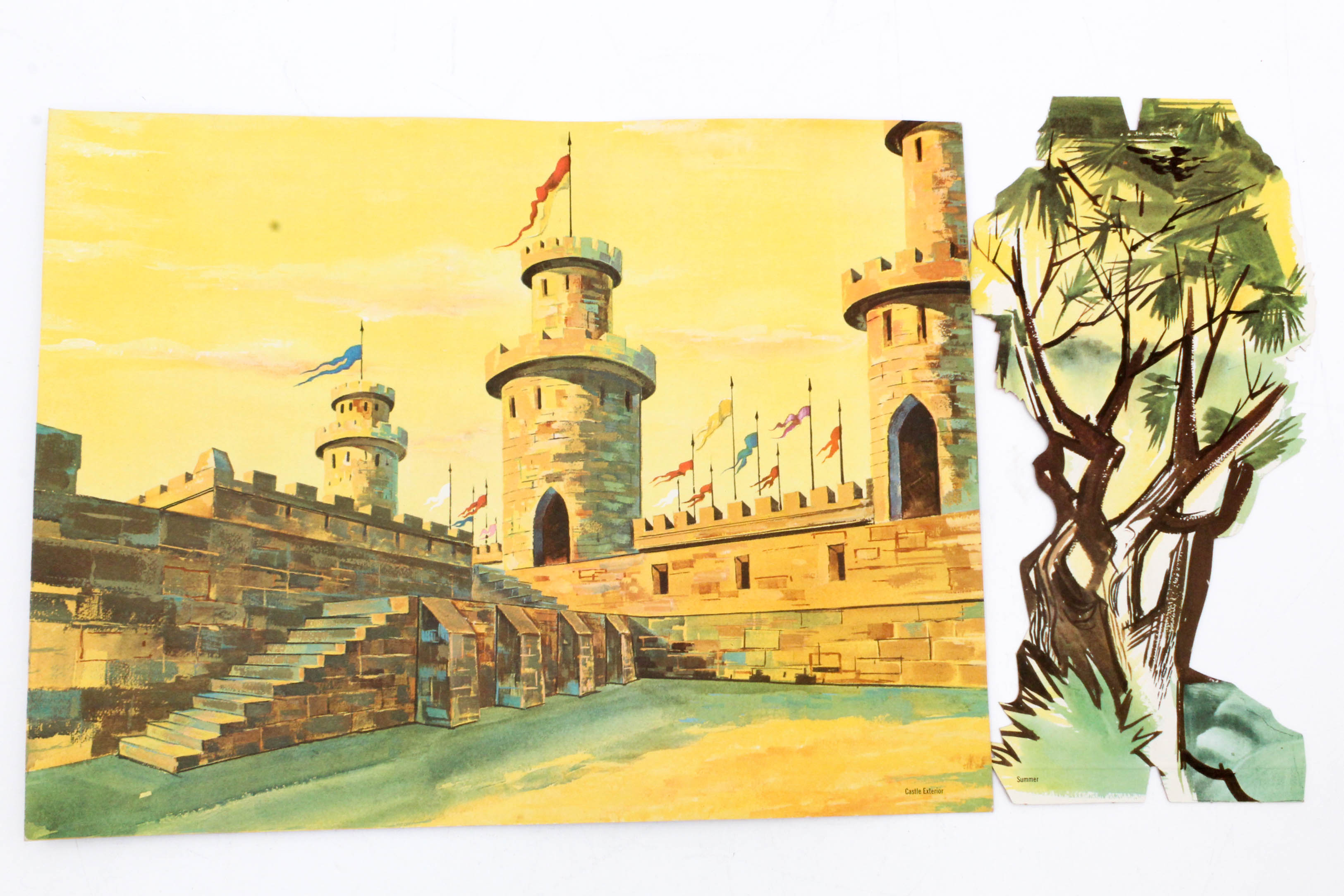 Vintage 1960s Barbie "Little Theatre" Play Set and Accessories