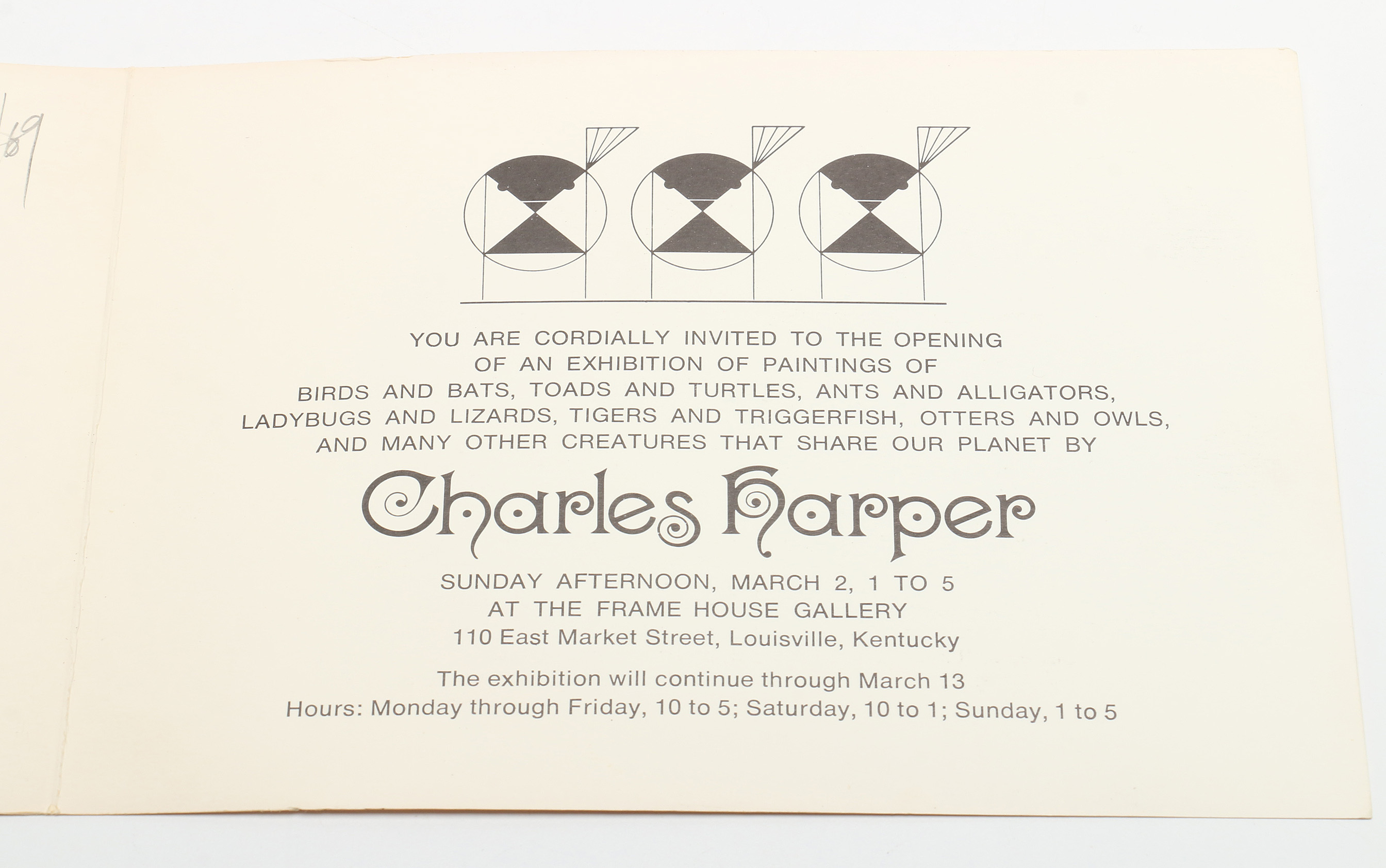 Original Charley Harper 1968 Gouache Painting "Capybara"