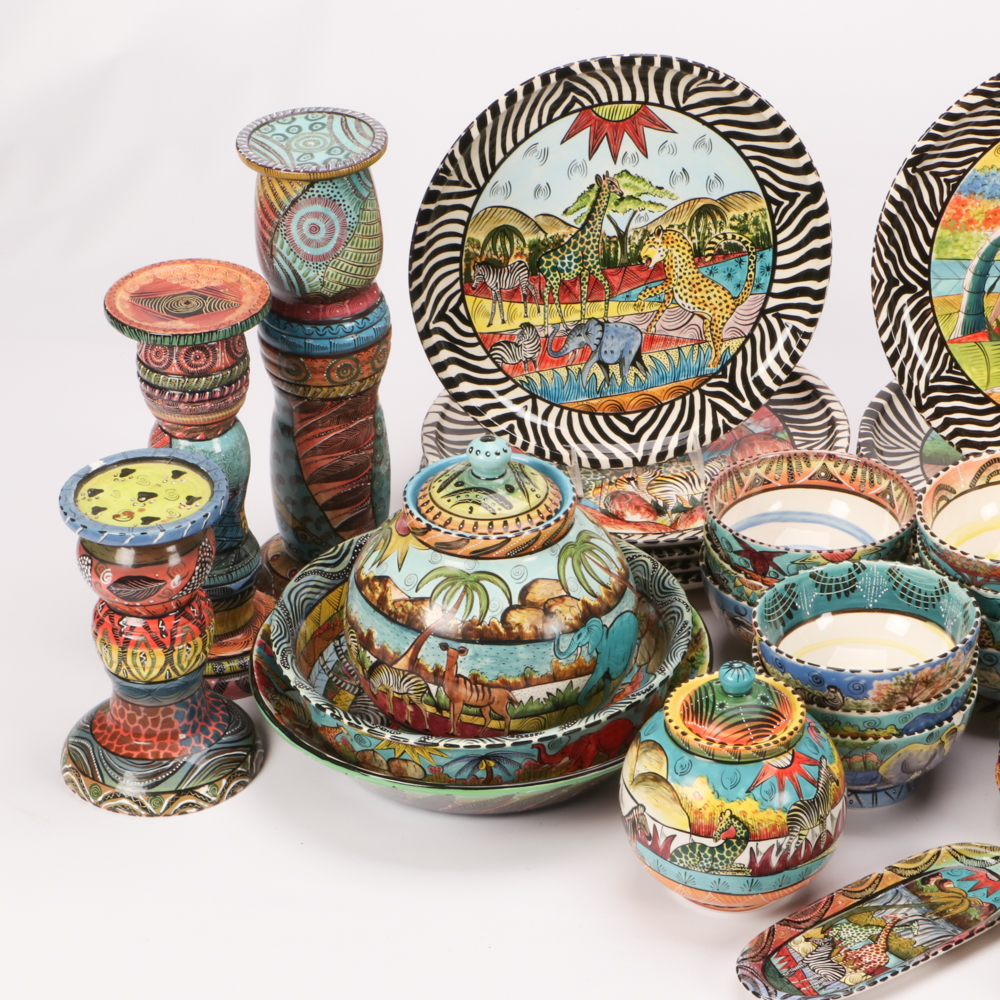 Penzo Zimbabwe Hand-Painted Pottery