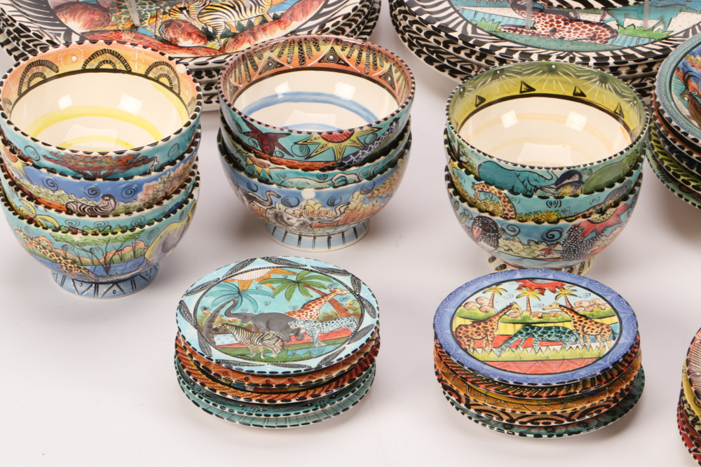 Penzo Zimbabwe Hand-Painted Pottery