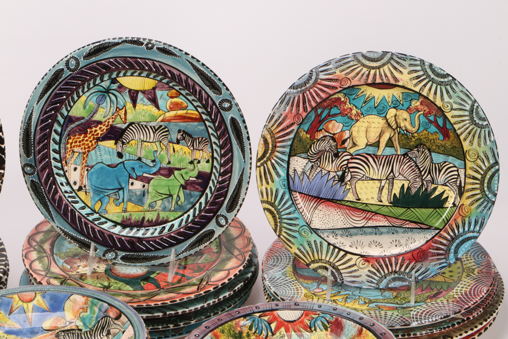 Penzo Zimbabwe Hand-Painted Pottery
