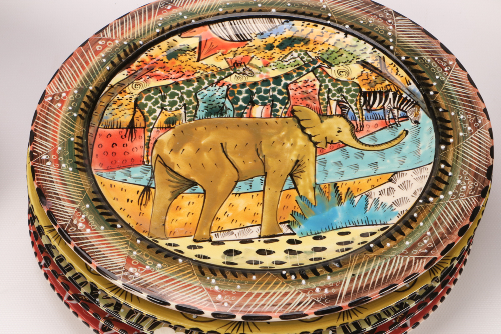 Penzo Zimbabwe Hand-Painted Pottery