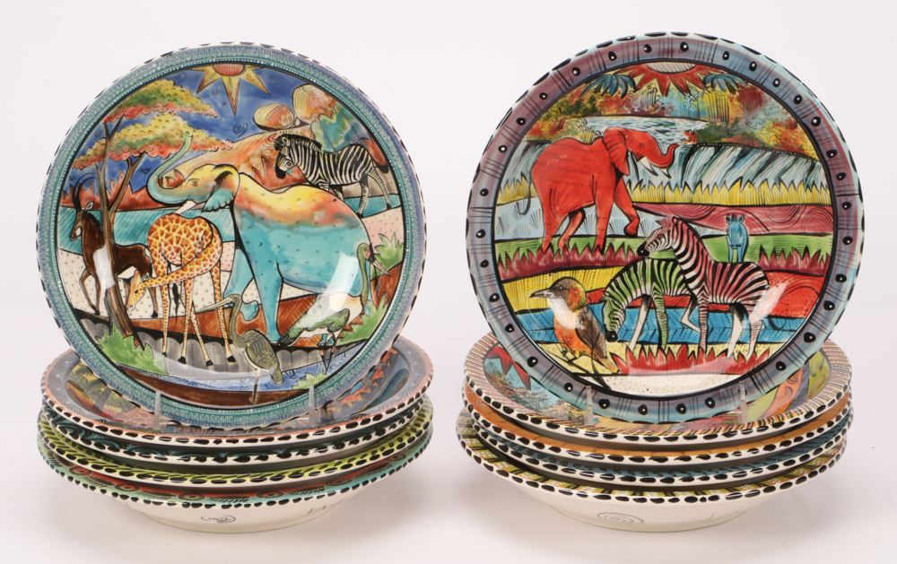 Penzo Zimbabwe Hand-Painted Pottery