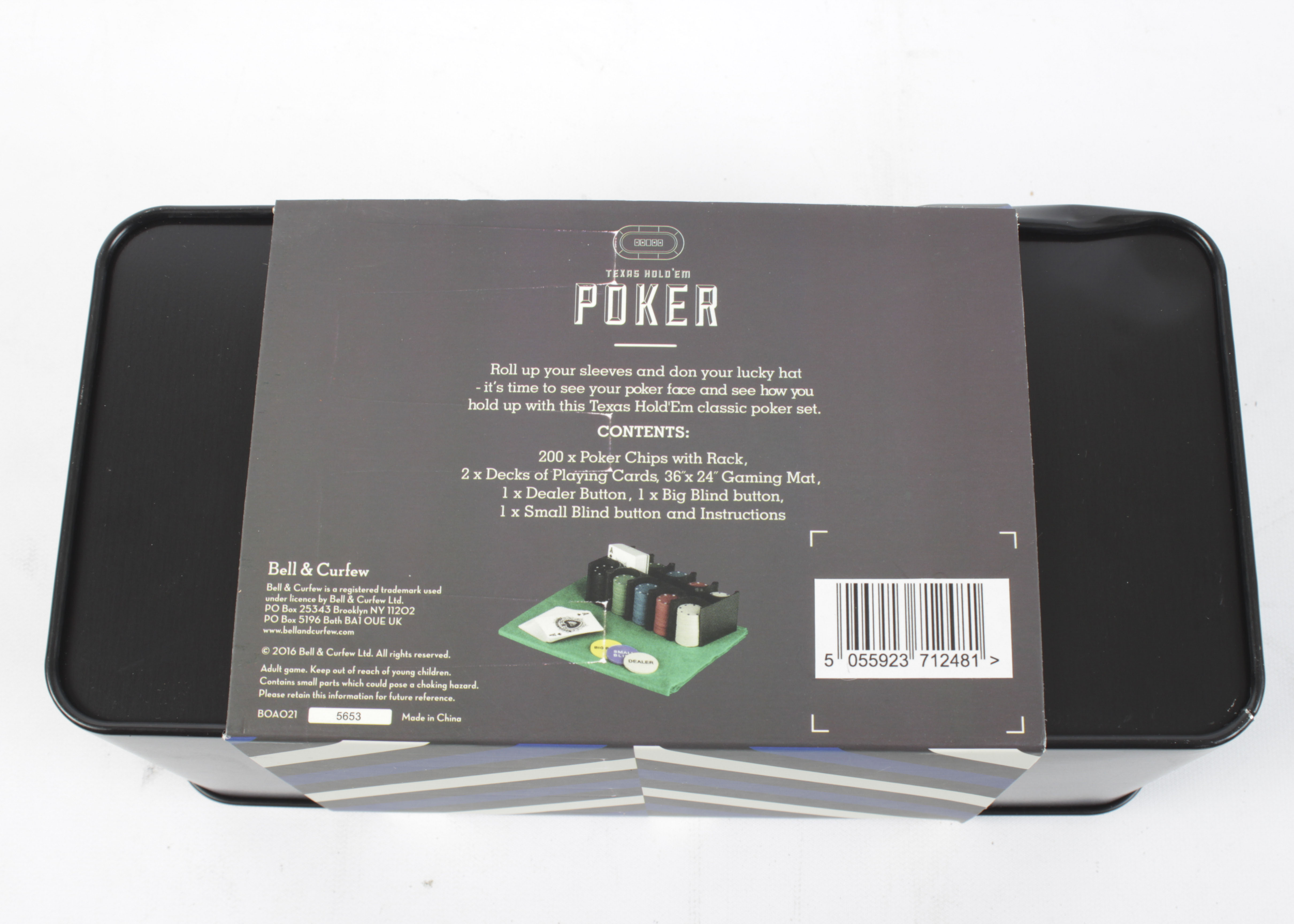 Bell & Curfew "Texas Hold 'Em" Poker Set
