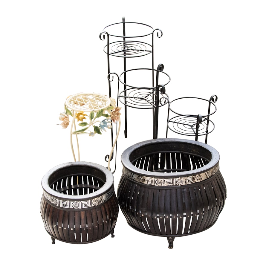 Contemporary Planters and Plant Stands
