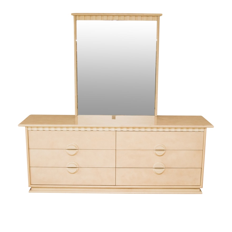 Contemporary Dresser and Mirror