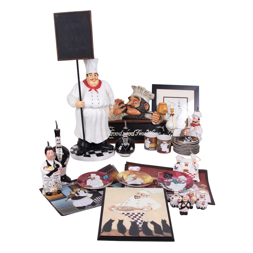 Chef Themed Kitchen Decorations and Serveware