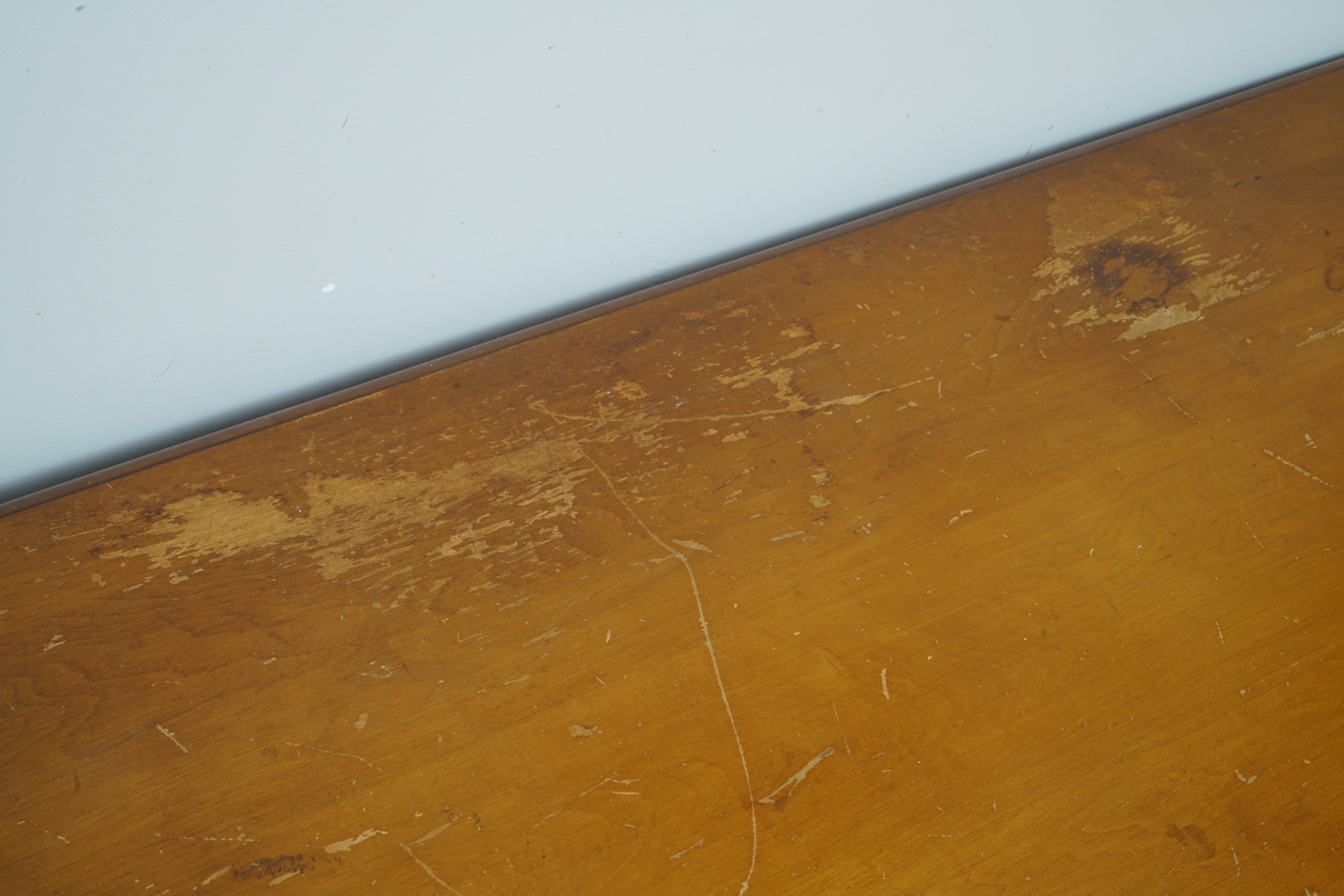 Federal Style Maple Kneehole Desk by Conant Ball Company, Mid-20th Century